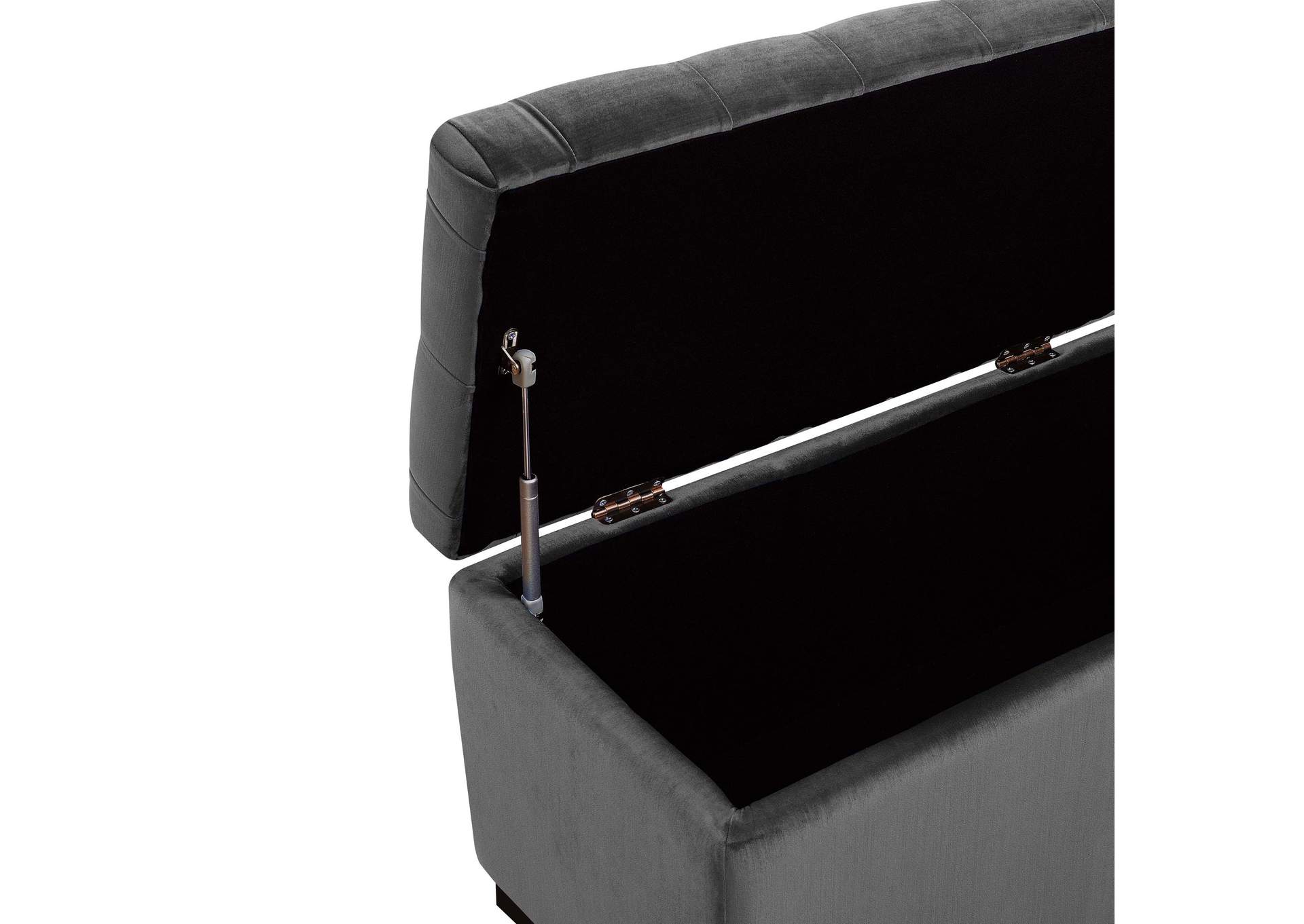 Chandler 1668 Shoe Storage Bench Broadway Grey image 5