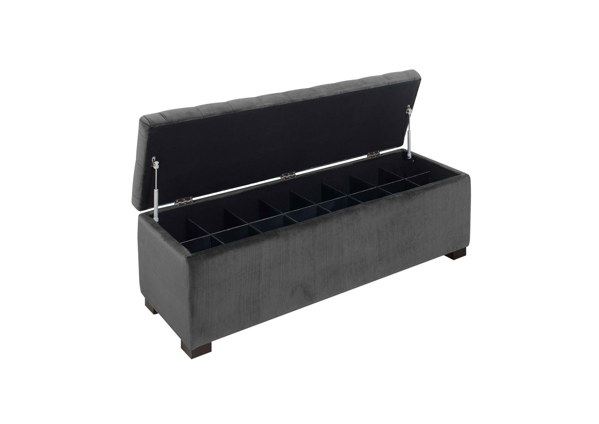Chandler 1668 Shoe Storage Bench Broadway Grey image 8