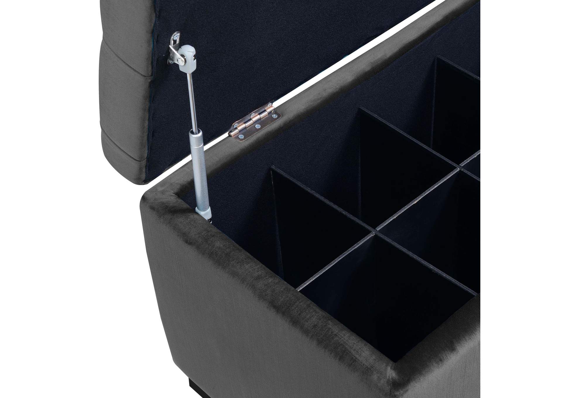 Chandler 1668 Shoe Storage Bench Broadway Grey image 4