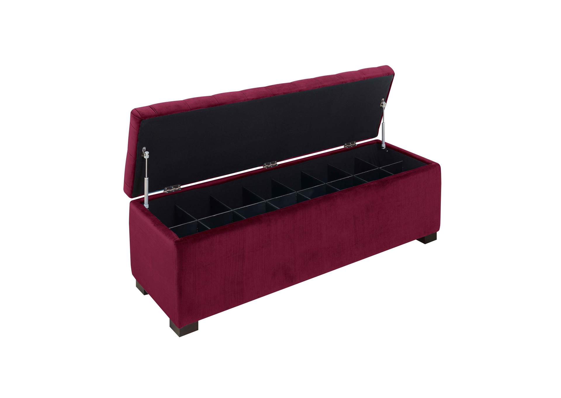 Chandler 1668 Shoe Storage Bench Broadway Red image 8