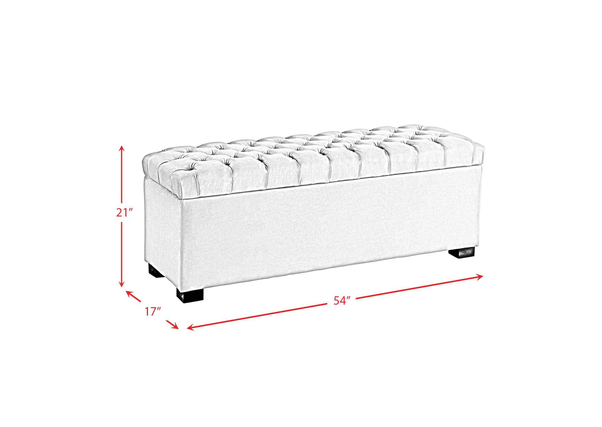 Chandler 1668 Shoe Storage Bench Broadway Grey image 6