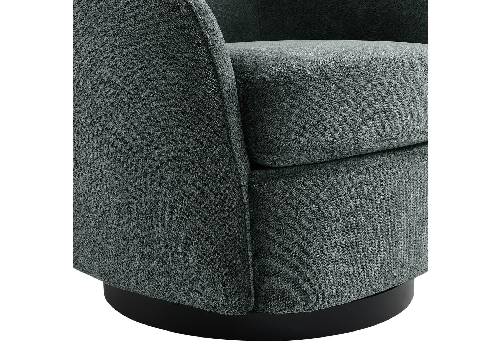 Chanel Swivel Chair In Bristo Teal