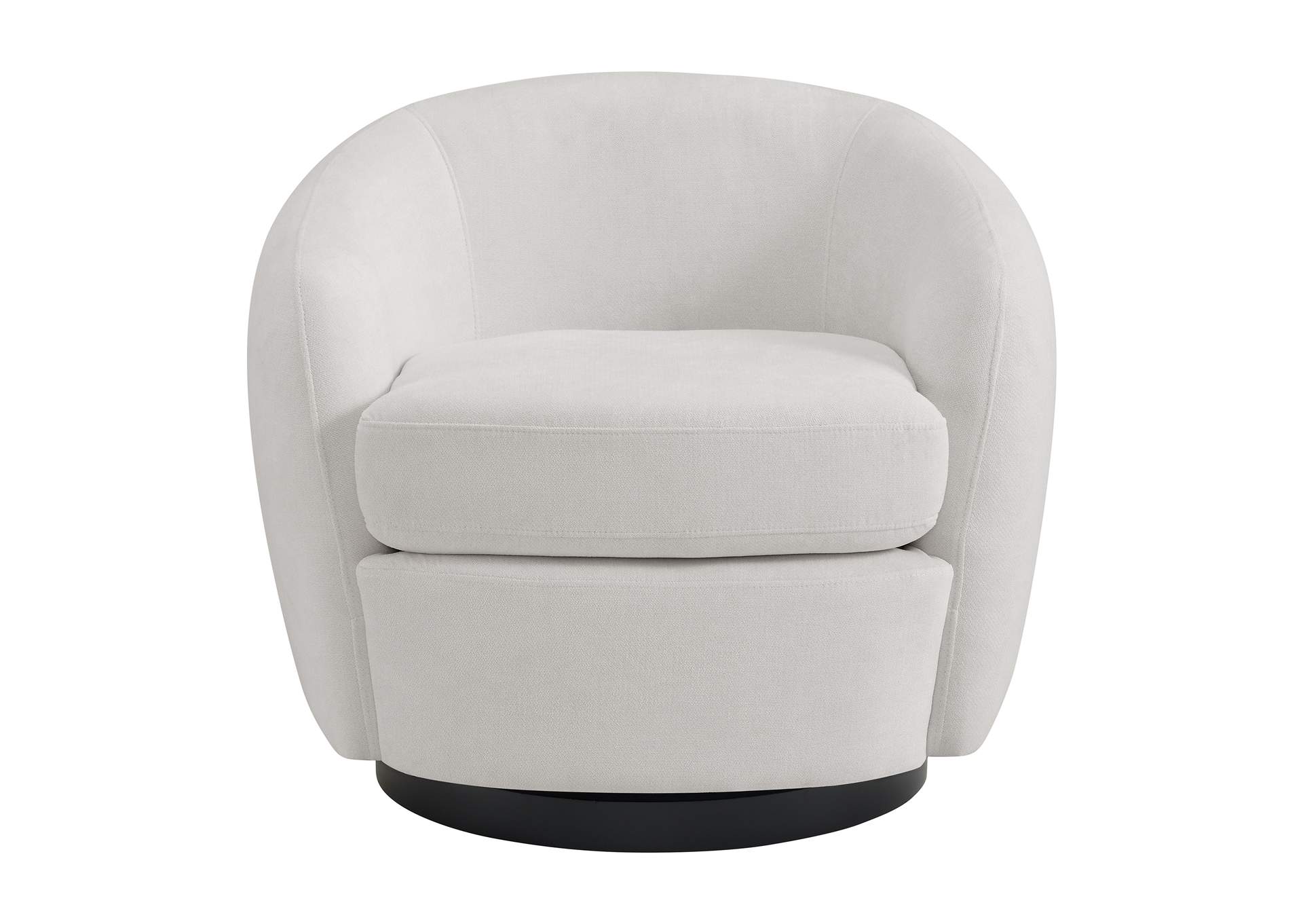Chanel Swivel Chair In Bristo White
