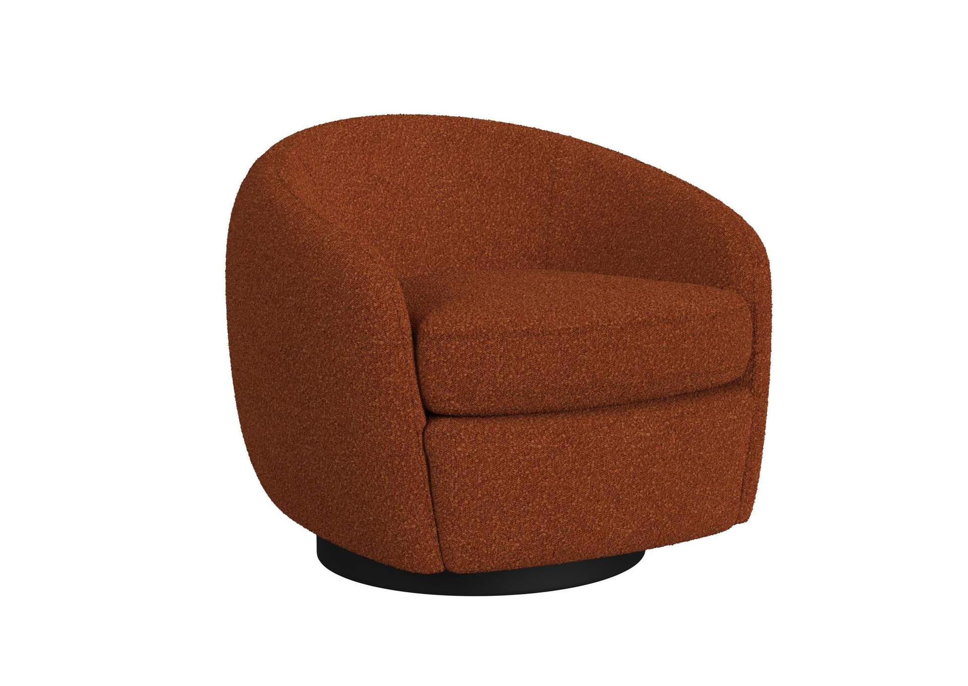 Chanel Swivel Chair In 8077 Boucle Orange Espresso image 3