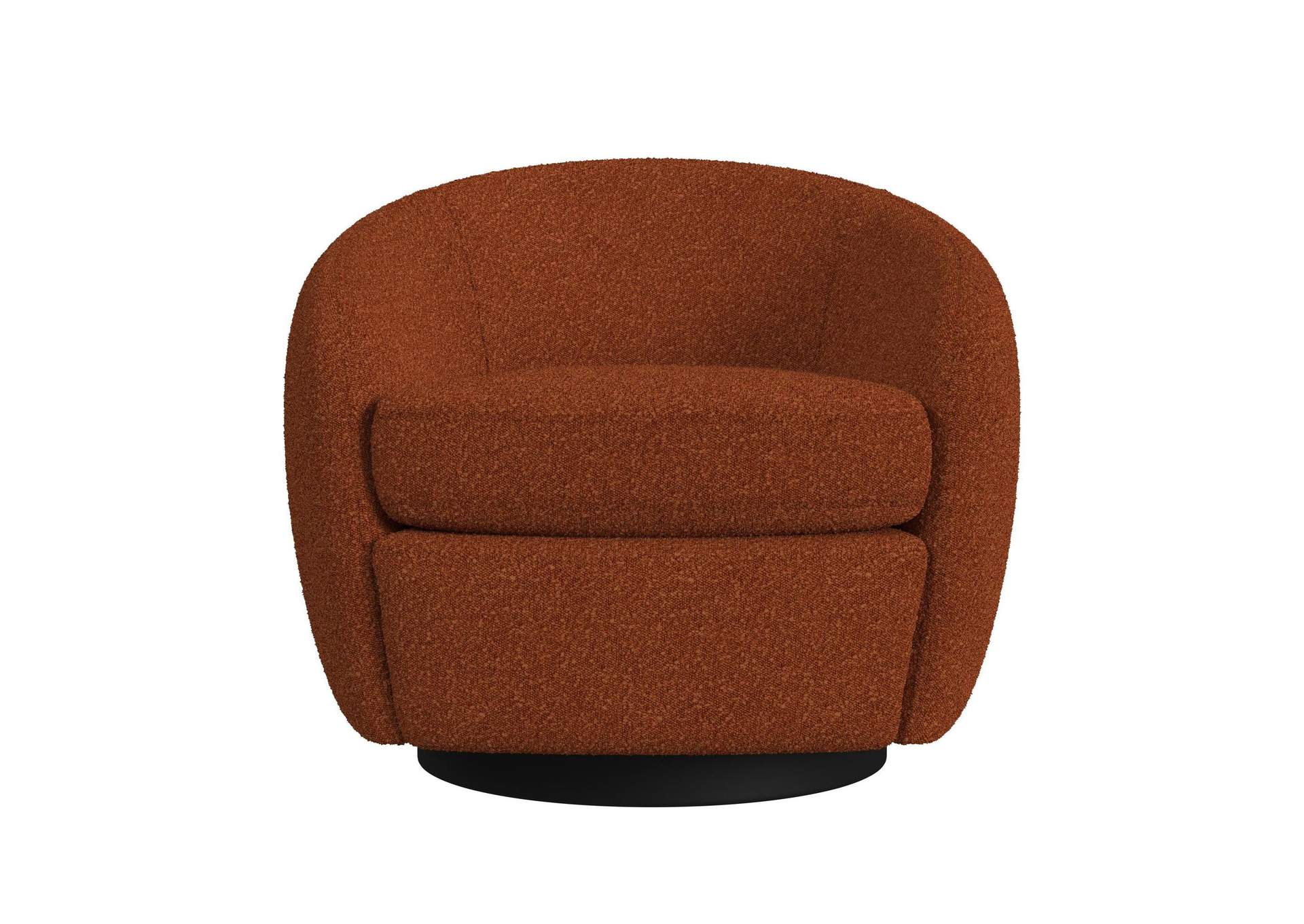 Chanel Swivel Chair In 8077 Boucle Orange Espresso image 4