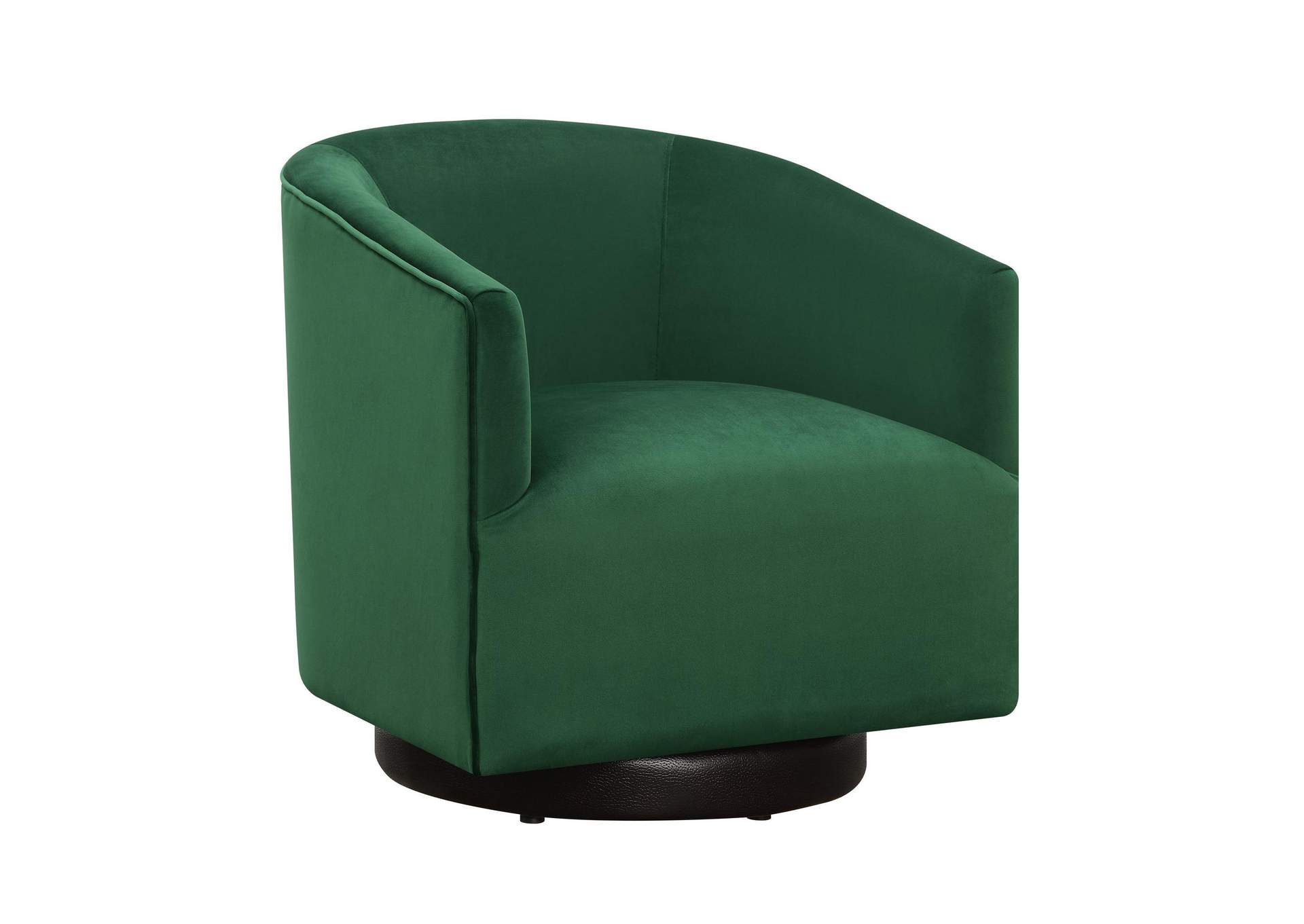Charlotte Swivel Chair In Broadway Emerald image 4