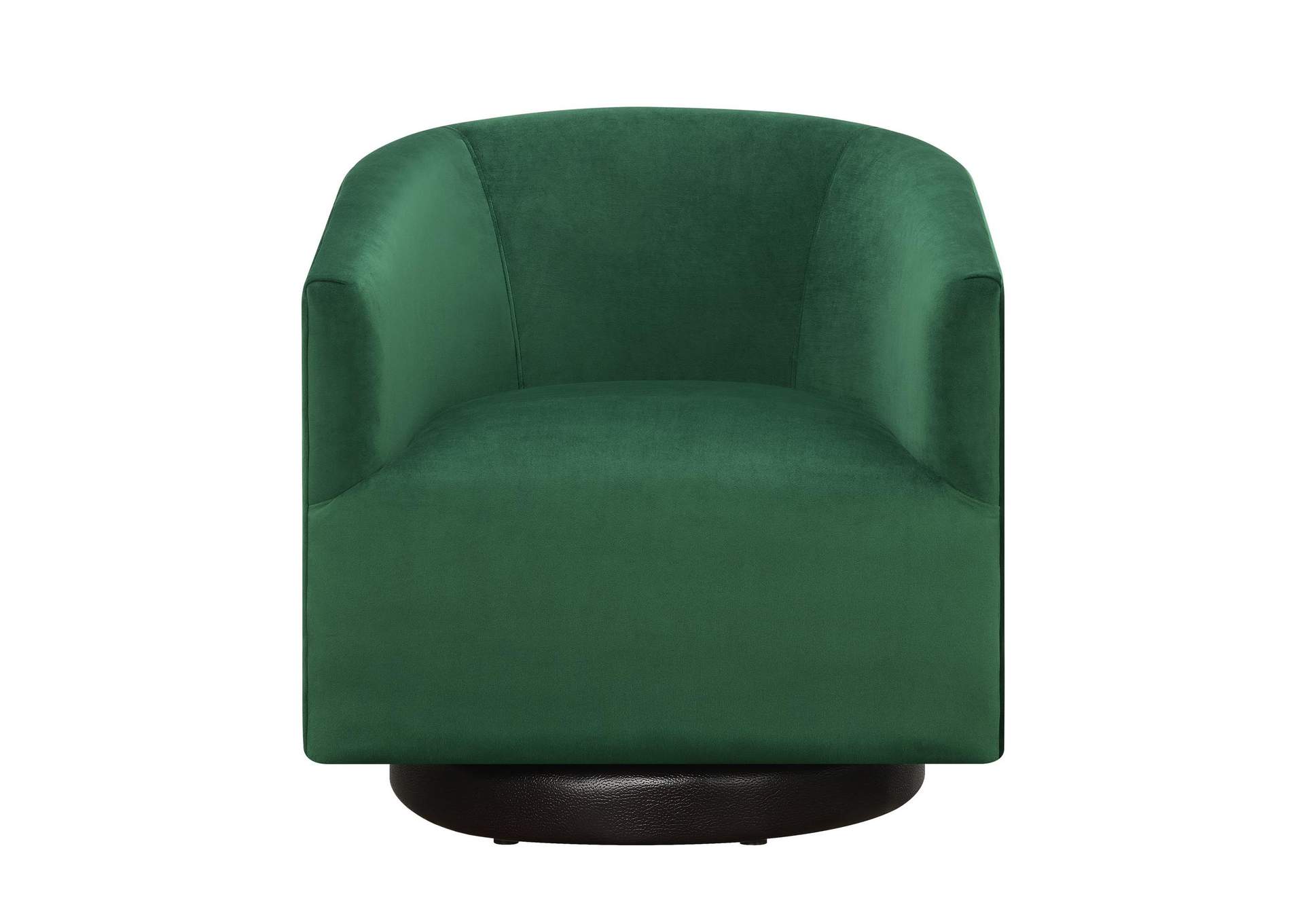 Charlotte Swivel Chair In Broadway Emerald image 5