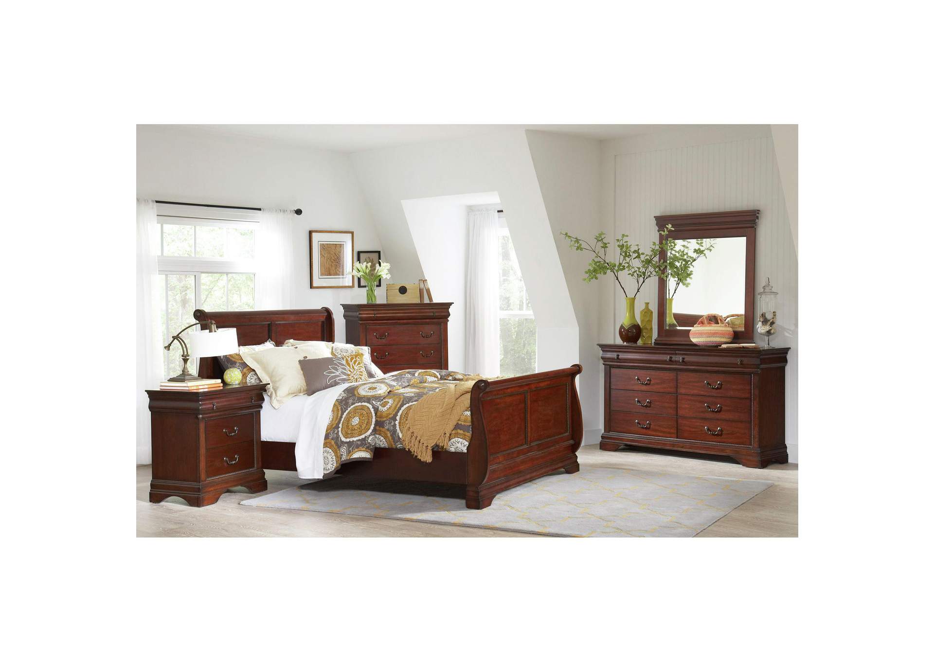 B4800 - 40 Chateau - Night Stand - Vintage Cherry image 1