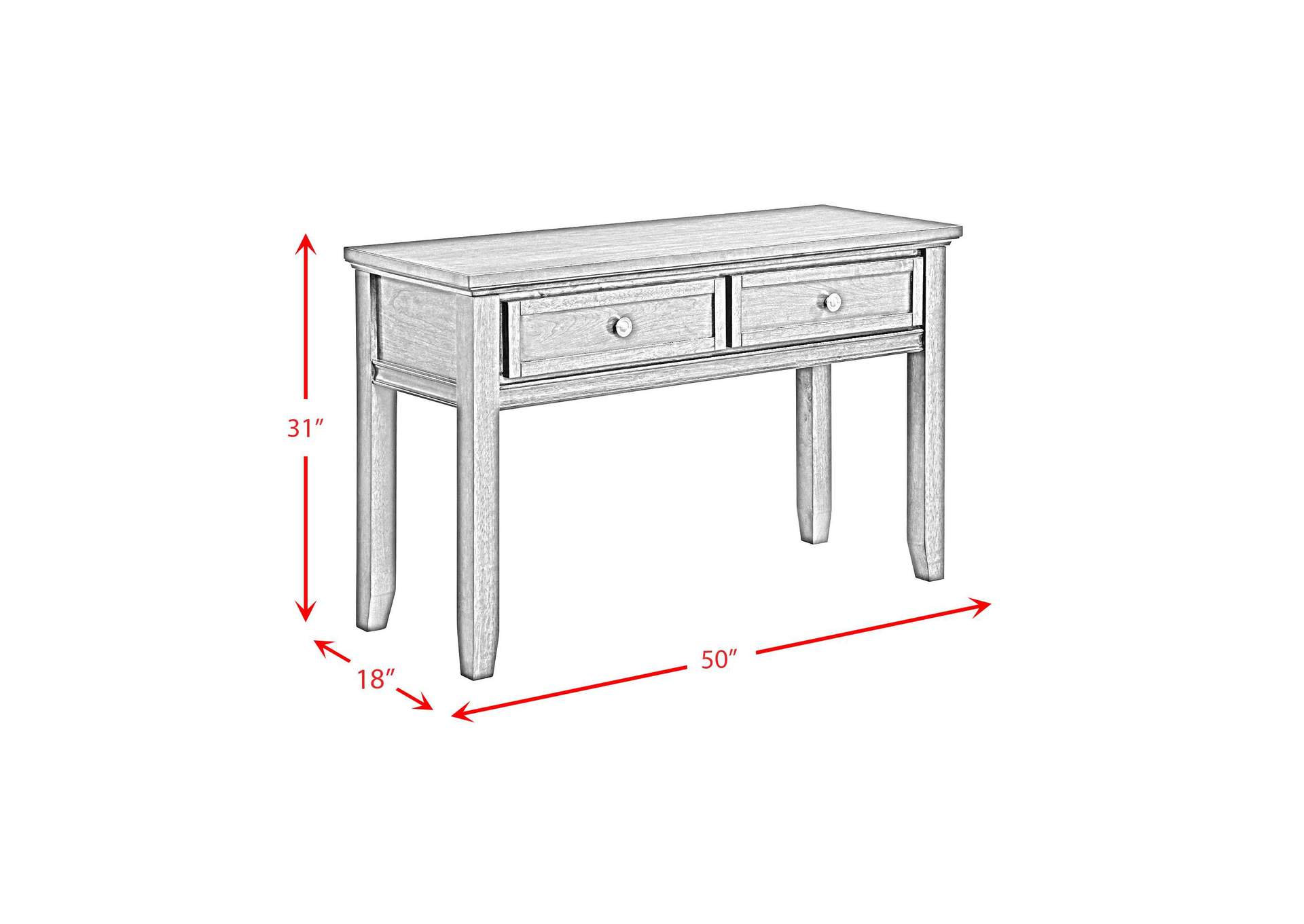 Chatham Sofa Table In Cherry image 5