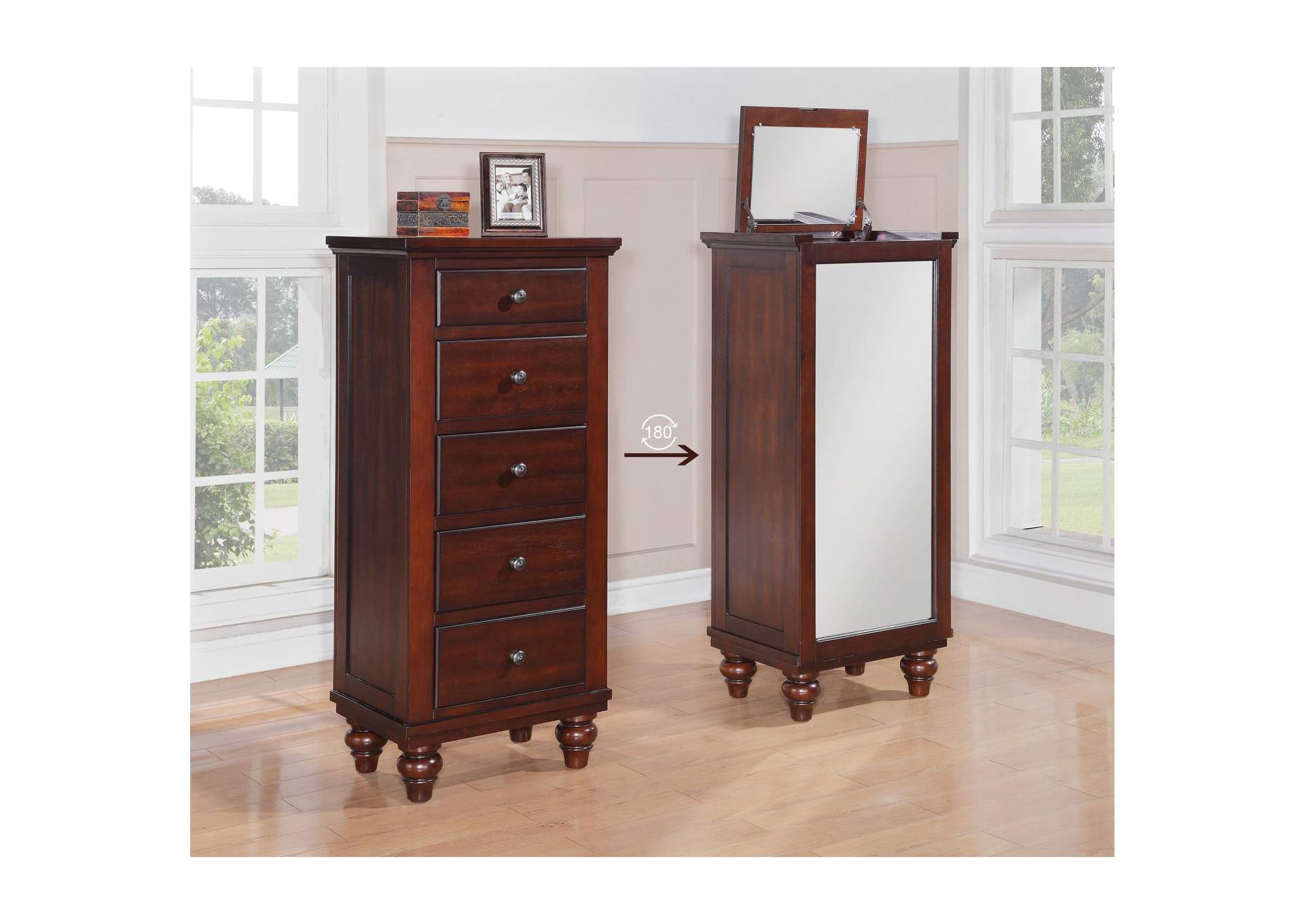 Chatham Swivel Jewelry Chest