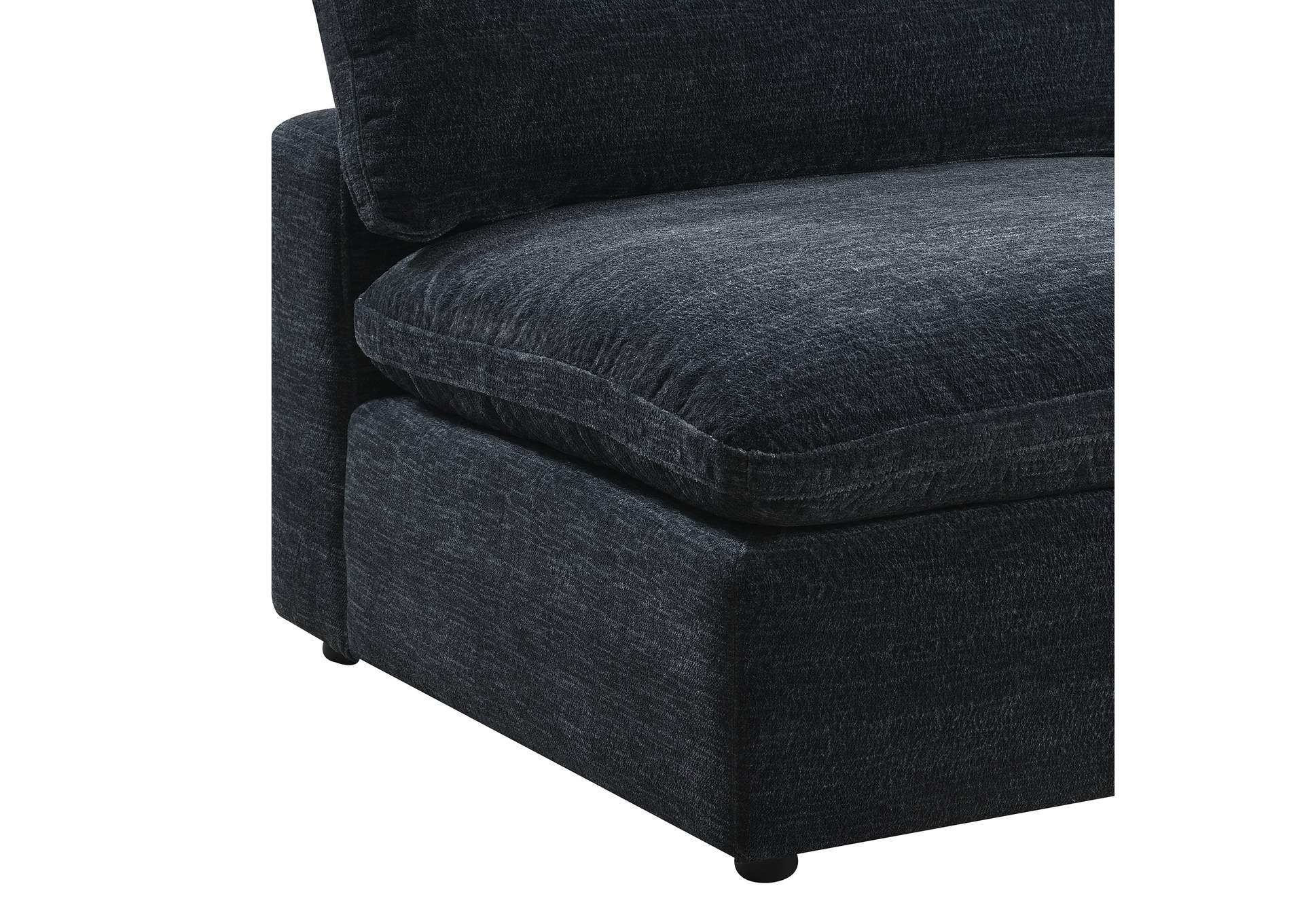 Cloud 9 Modular 4 Piece Living Room Set In Zaftag Ebony image 7