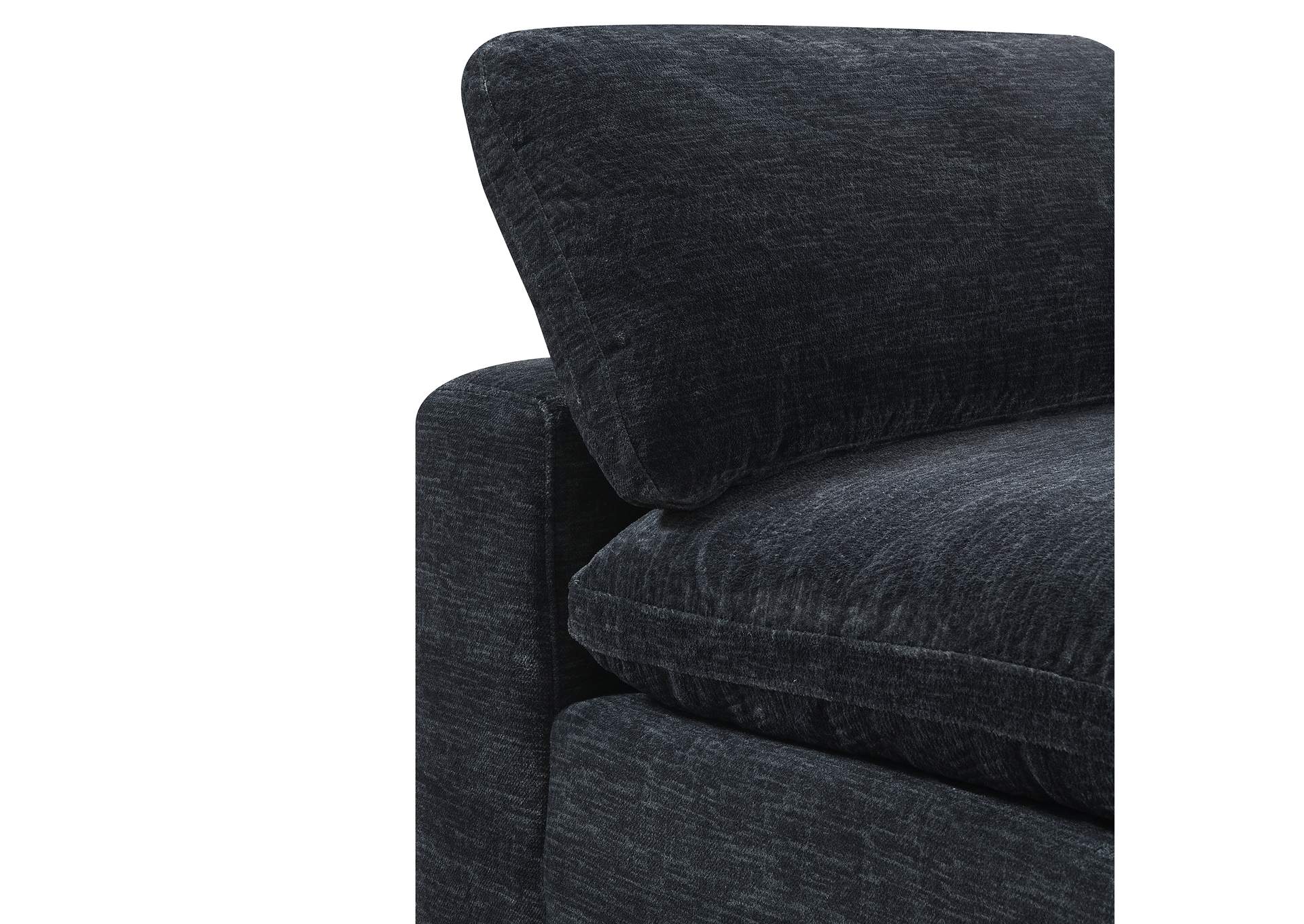 Cloud 9 Modular 4 Piece Living Room Set In Zaftag Ebony image 6