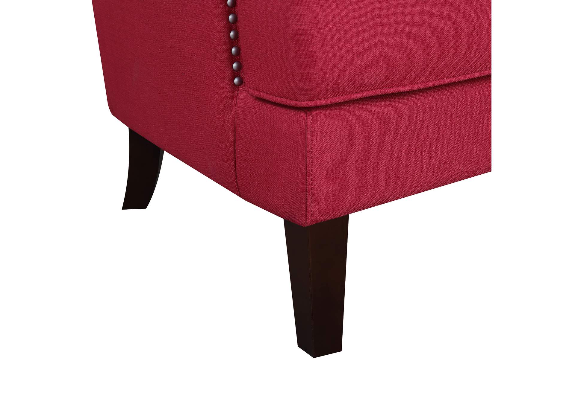 Cody 2724 Chair With Chrome Nails In Heirloom Berry 3A