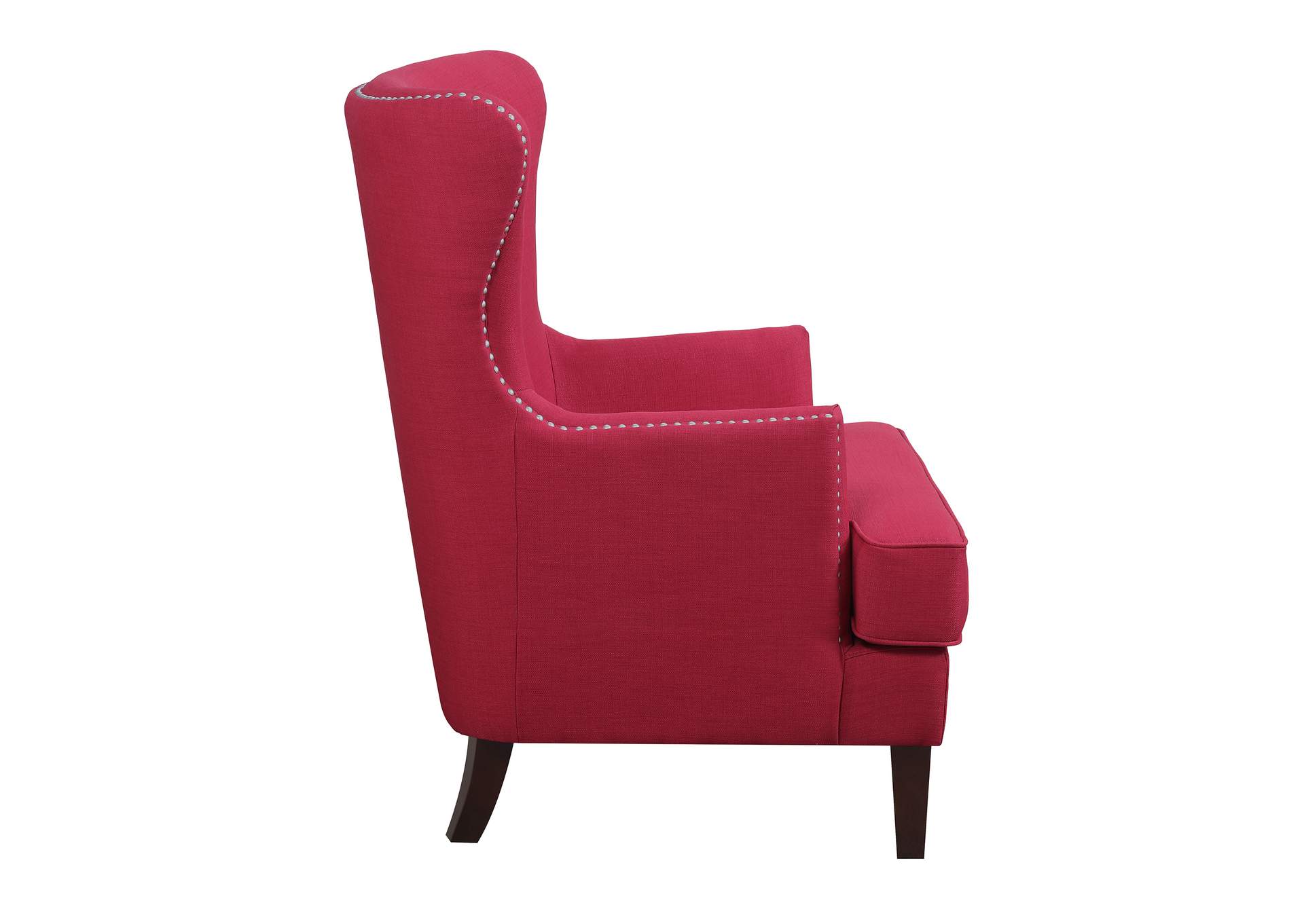 Cody 2724 Chair With Chrome Nails In Heirloom Berry 3A