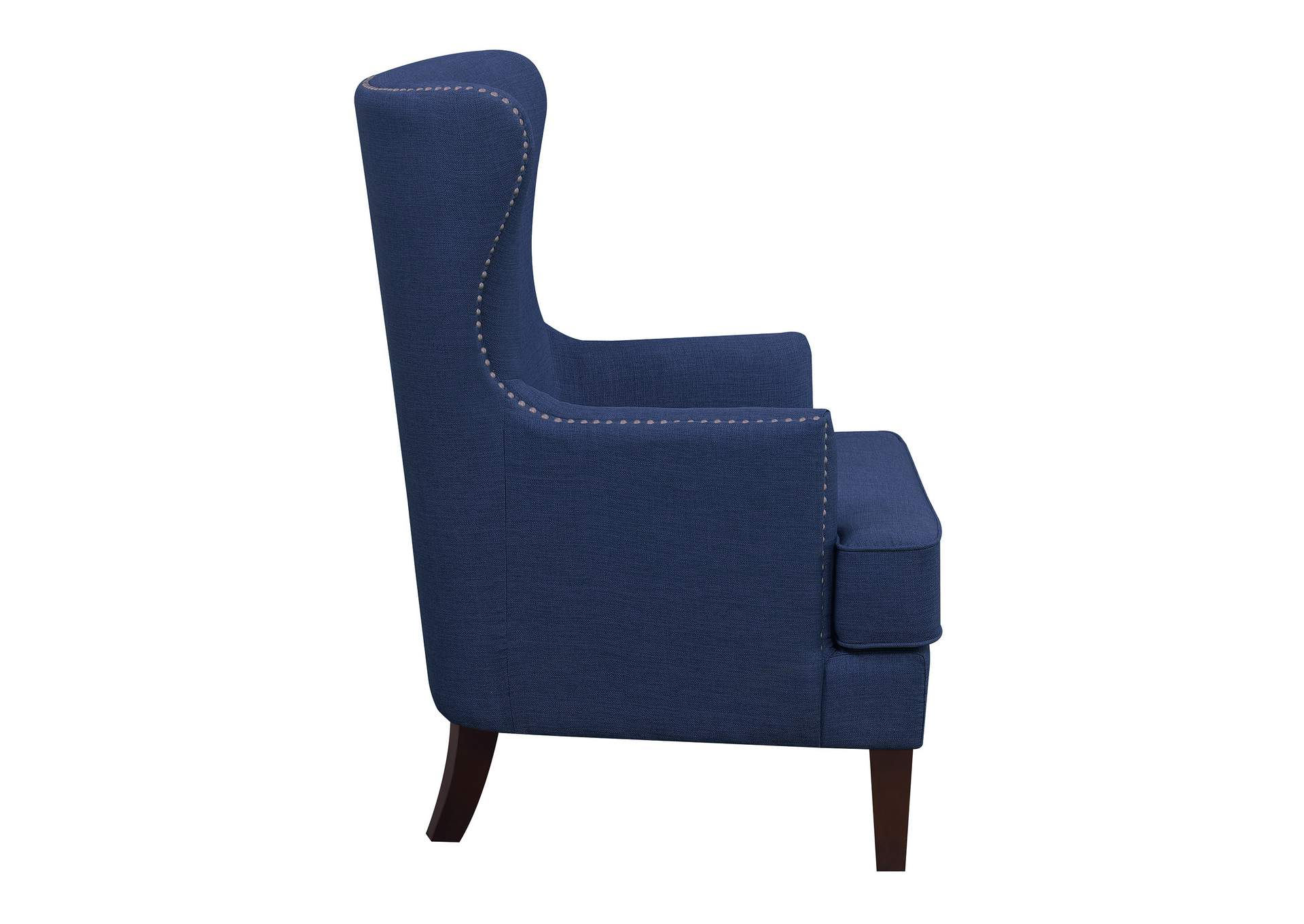 Cody 2724 Chair With Chrome Nails In Heirloom Blue 3A