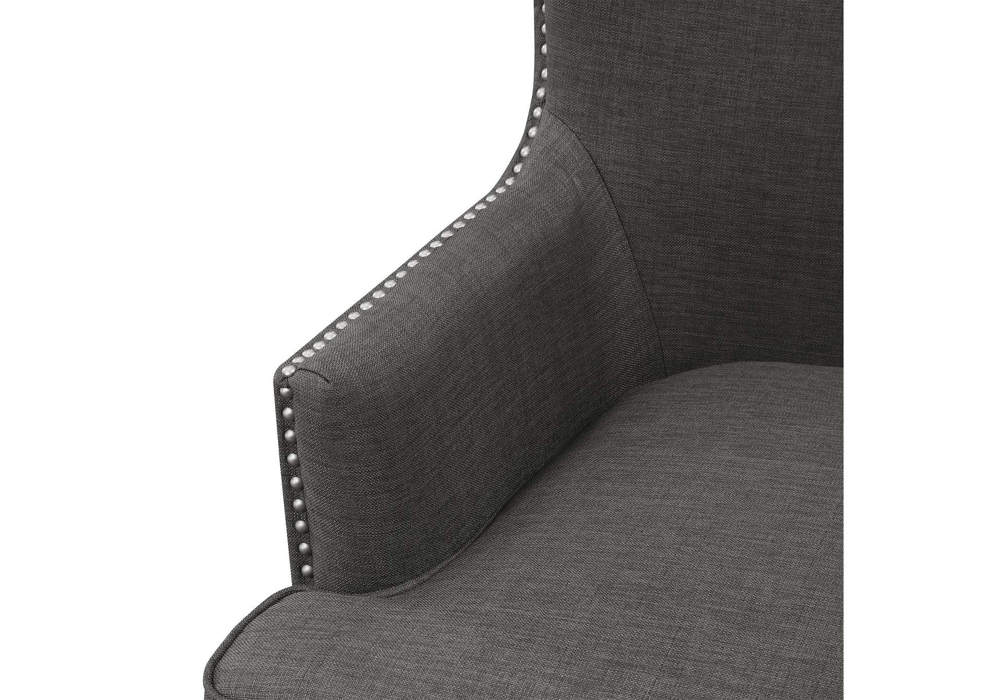 Cody 2724 Chair With Chrome Nails In Heirloom Charcoal 3A image 6