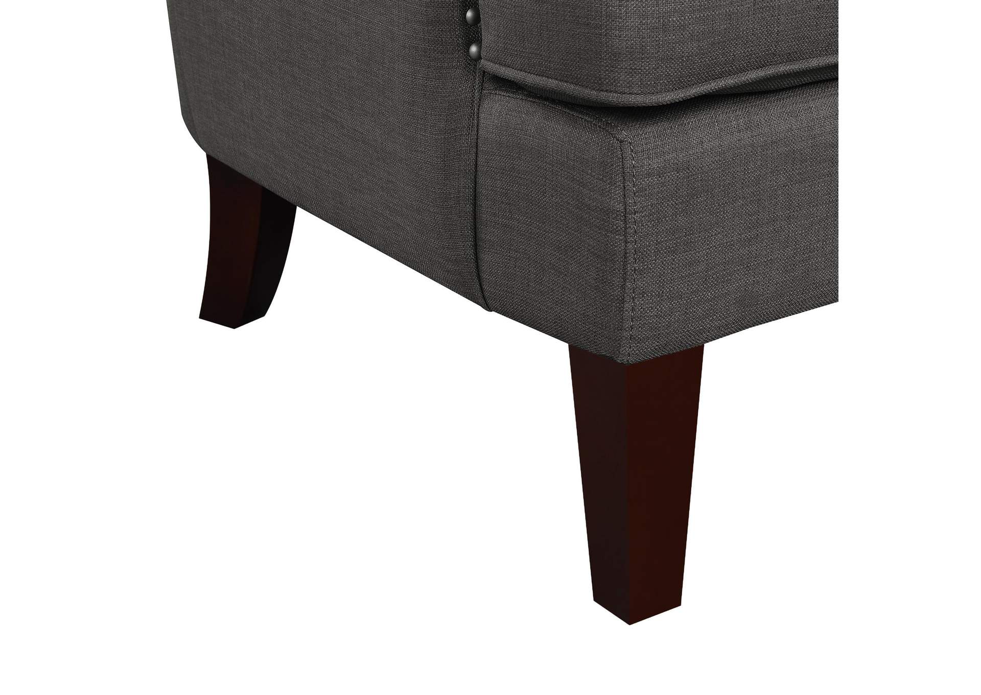 Cody 2724 Chair With Chrome Nails In Heirloom Charcoal 3A image 7