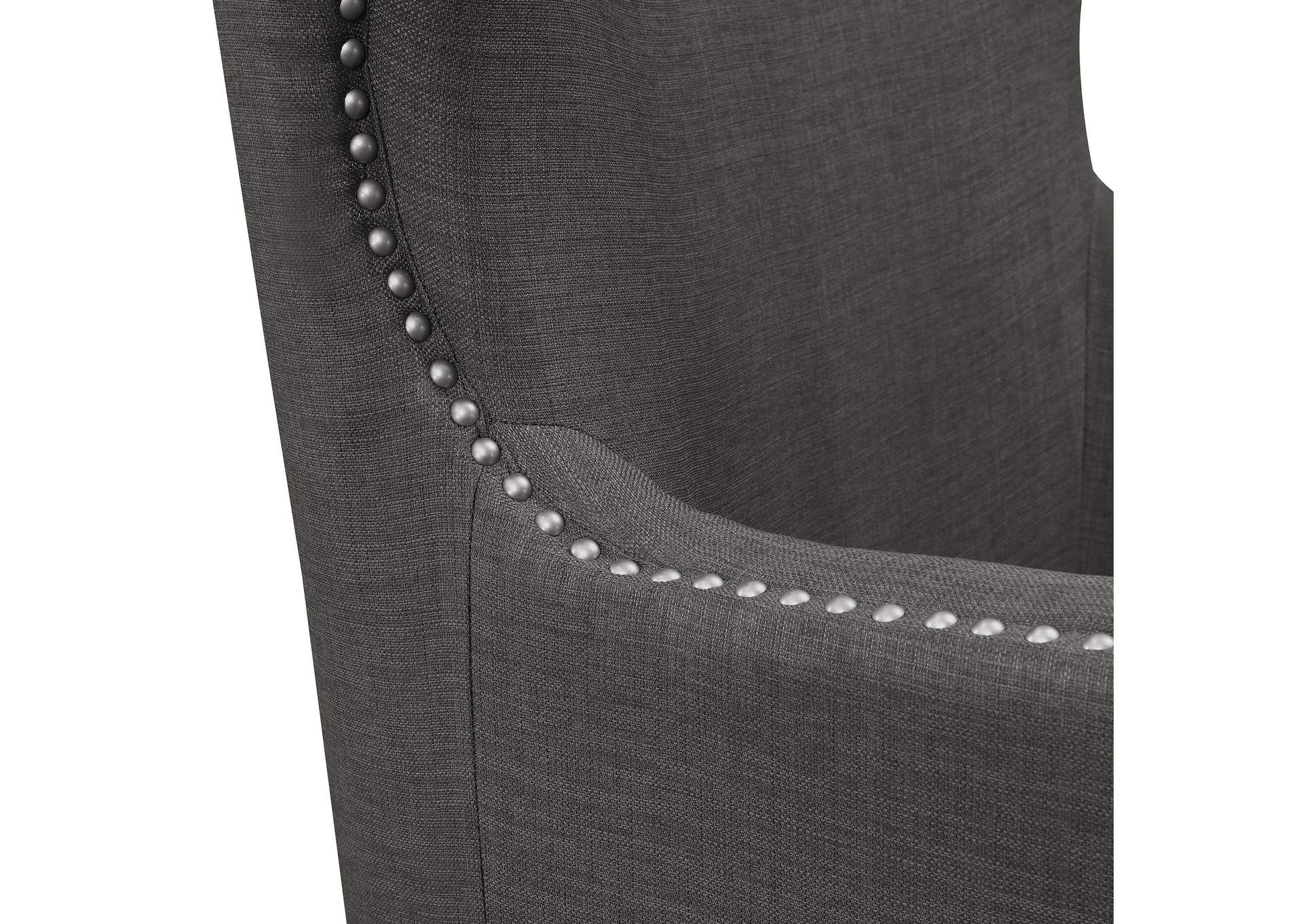 Cody 2724 Chair With Chrome Nails In Heirloom Charcoal 3A image 4