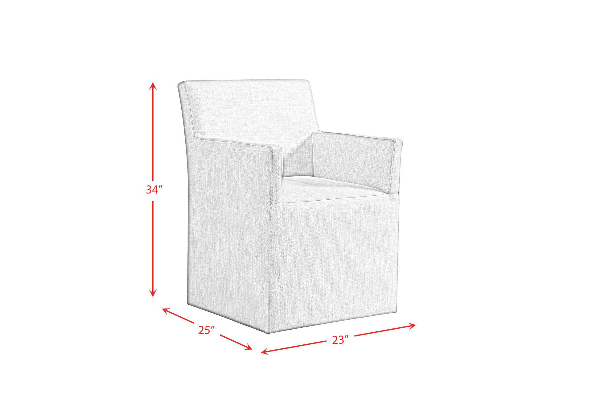 Collins Dining Arm Chair With Heirloom Taupe Fabric image 8