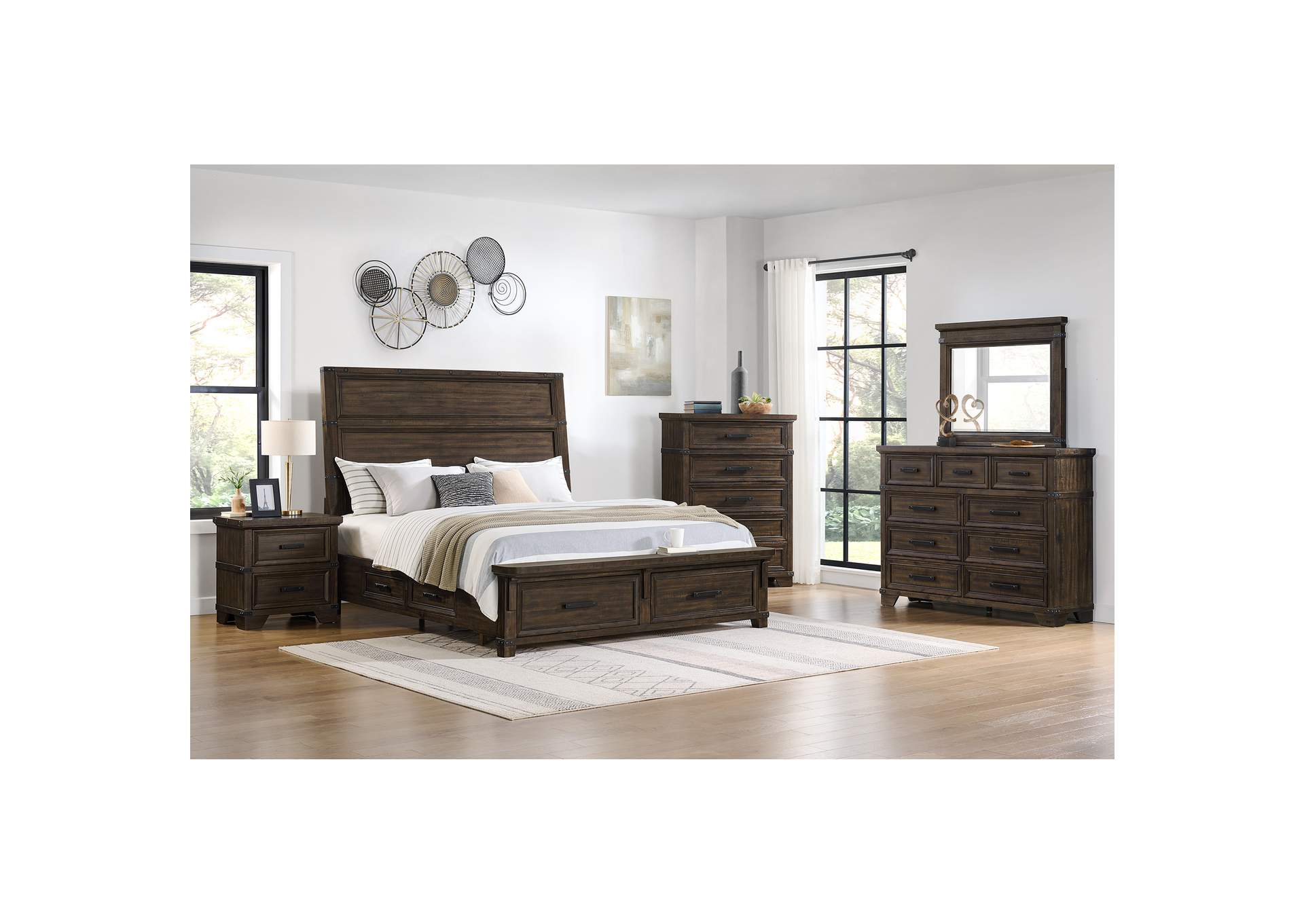 Colorado City 2 - Drawer Nightstand With USB In Charcoal