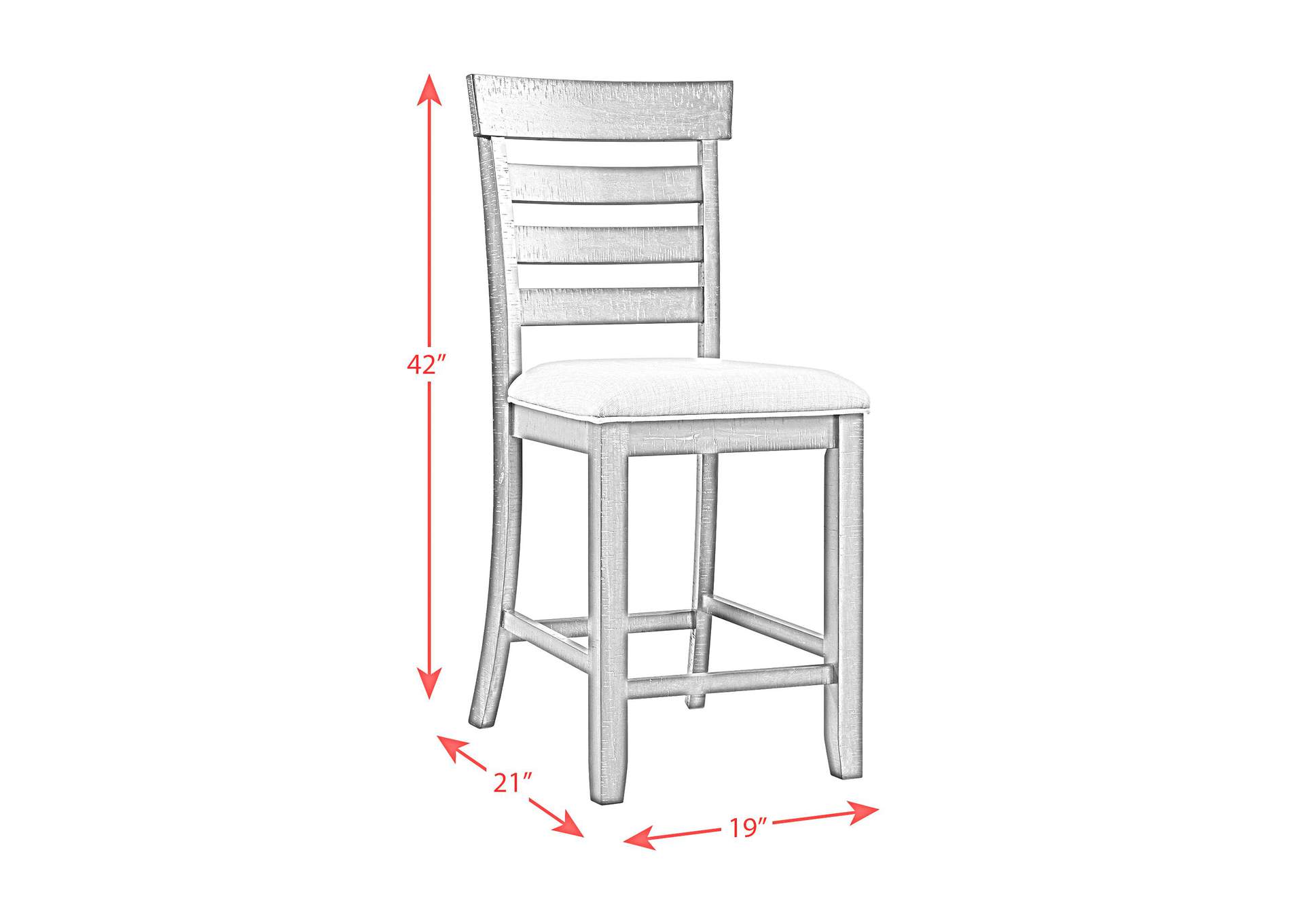 Colorado Counter Side Chair With Cushion Seat 2 Piece Per Pack image 5