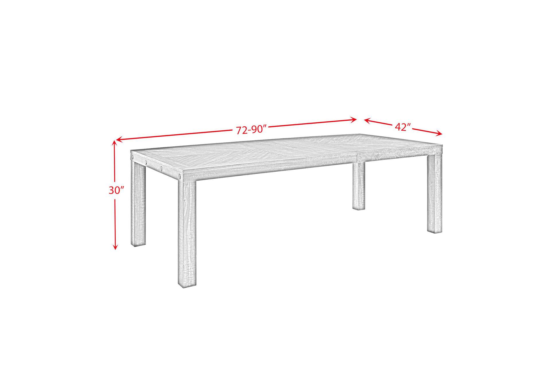 Colorado Dining Height Table Charcoal image 5