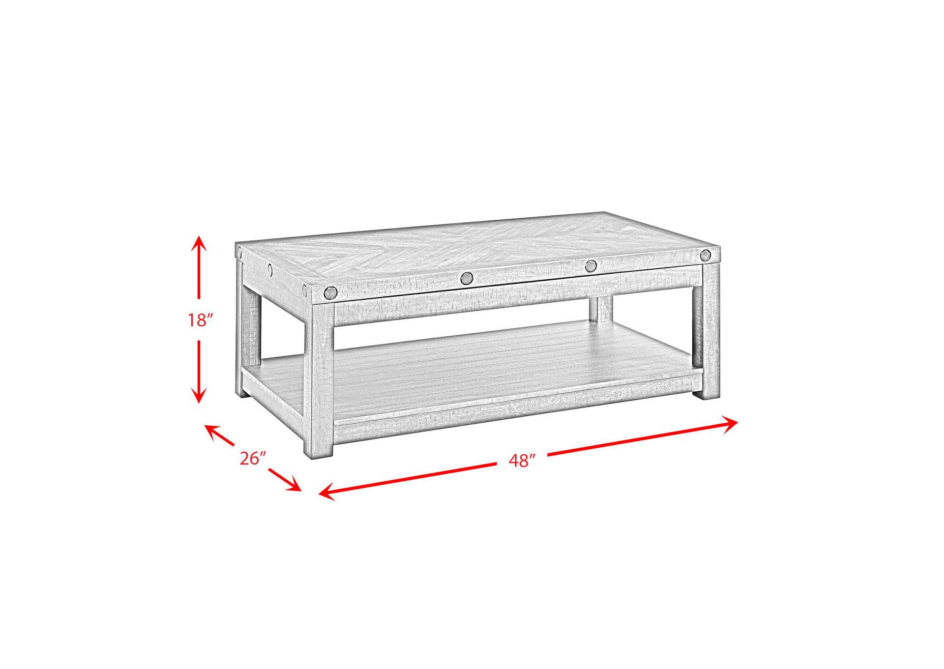 Colorado Occasional Coffee Table With Lift Top Charcoal image 5