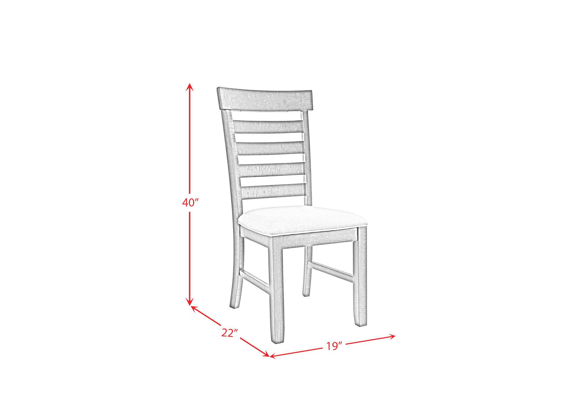 Colorado Dining Height Side Chair Charcoal 2 Piece Per Carton image 8