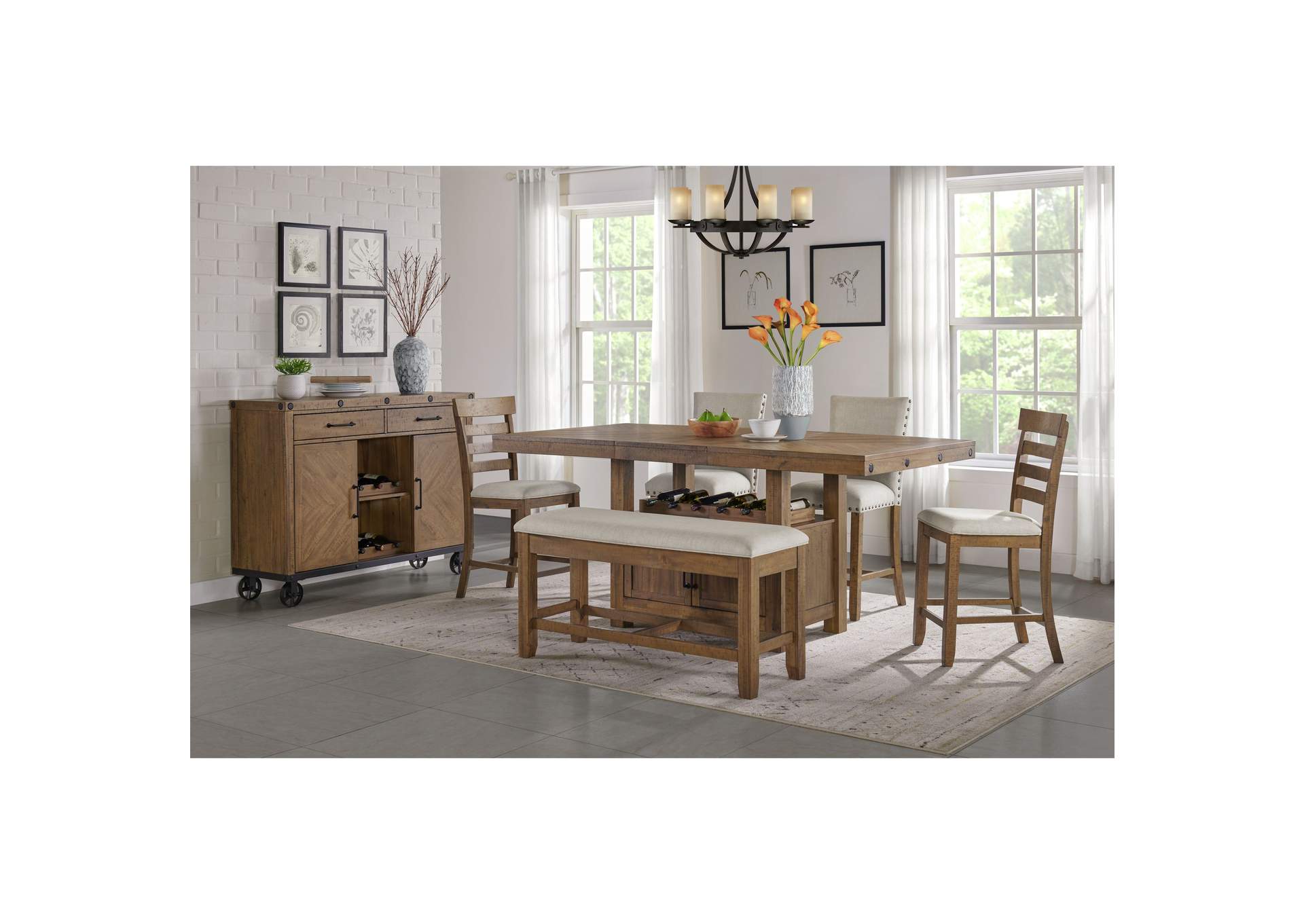 Colorado Counter Side Chair In Natural 2 Per Carton