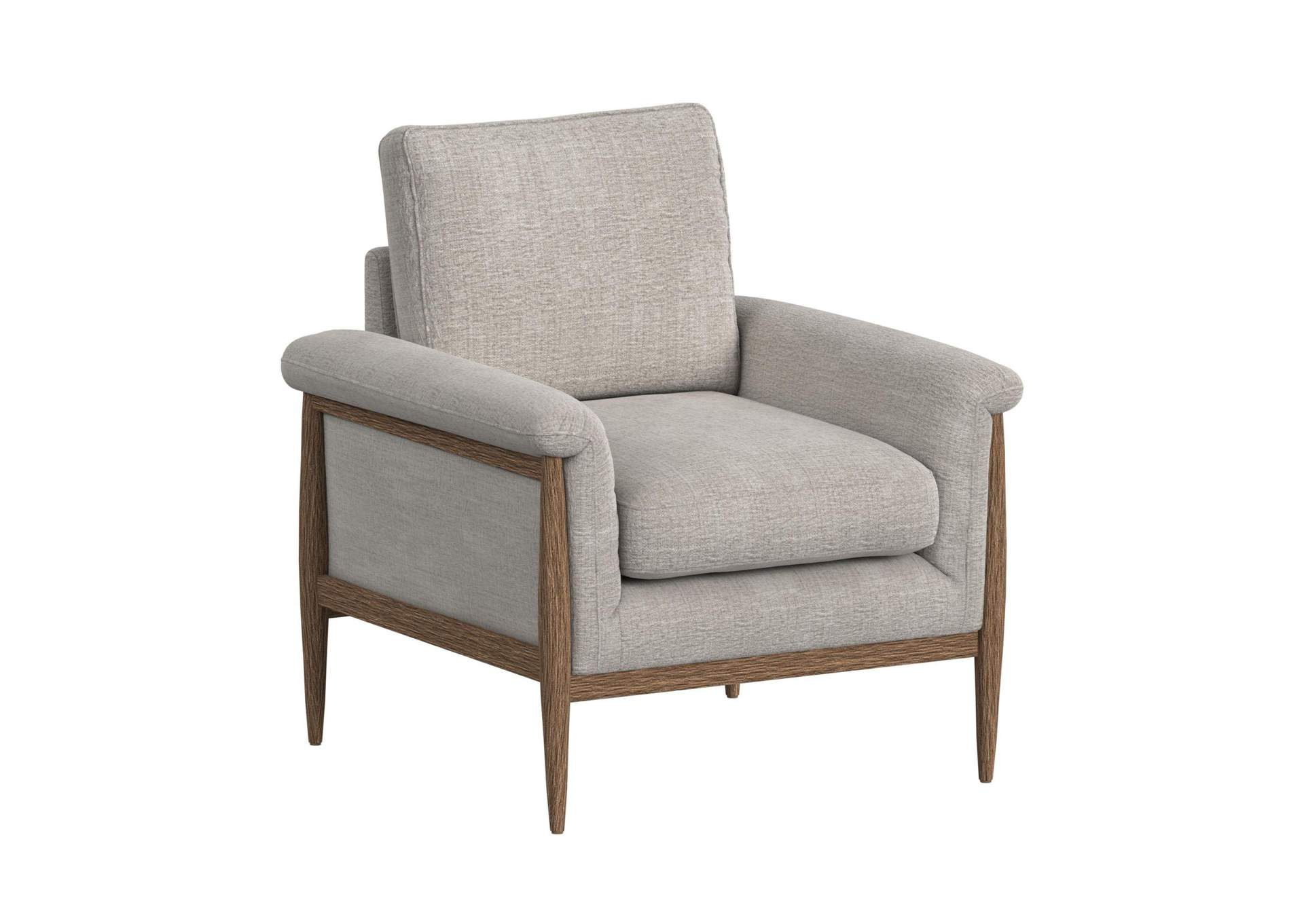 Comet Accent Chair In Laurance Light Grey image 5