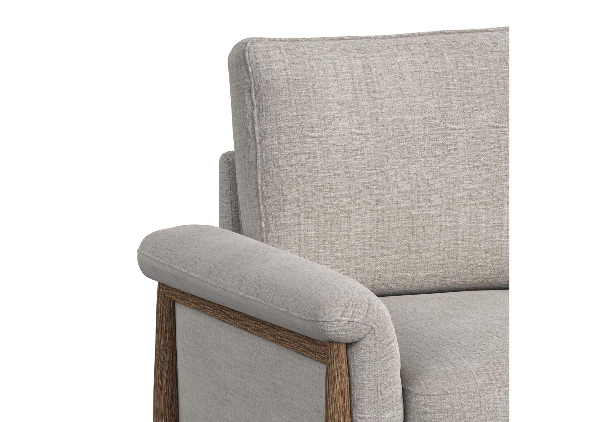 Comet Accent Chair In Laurance Light Grey image 3