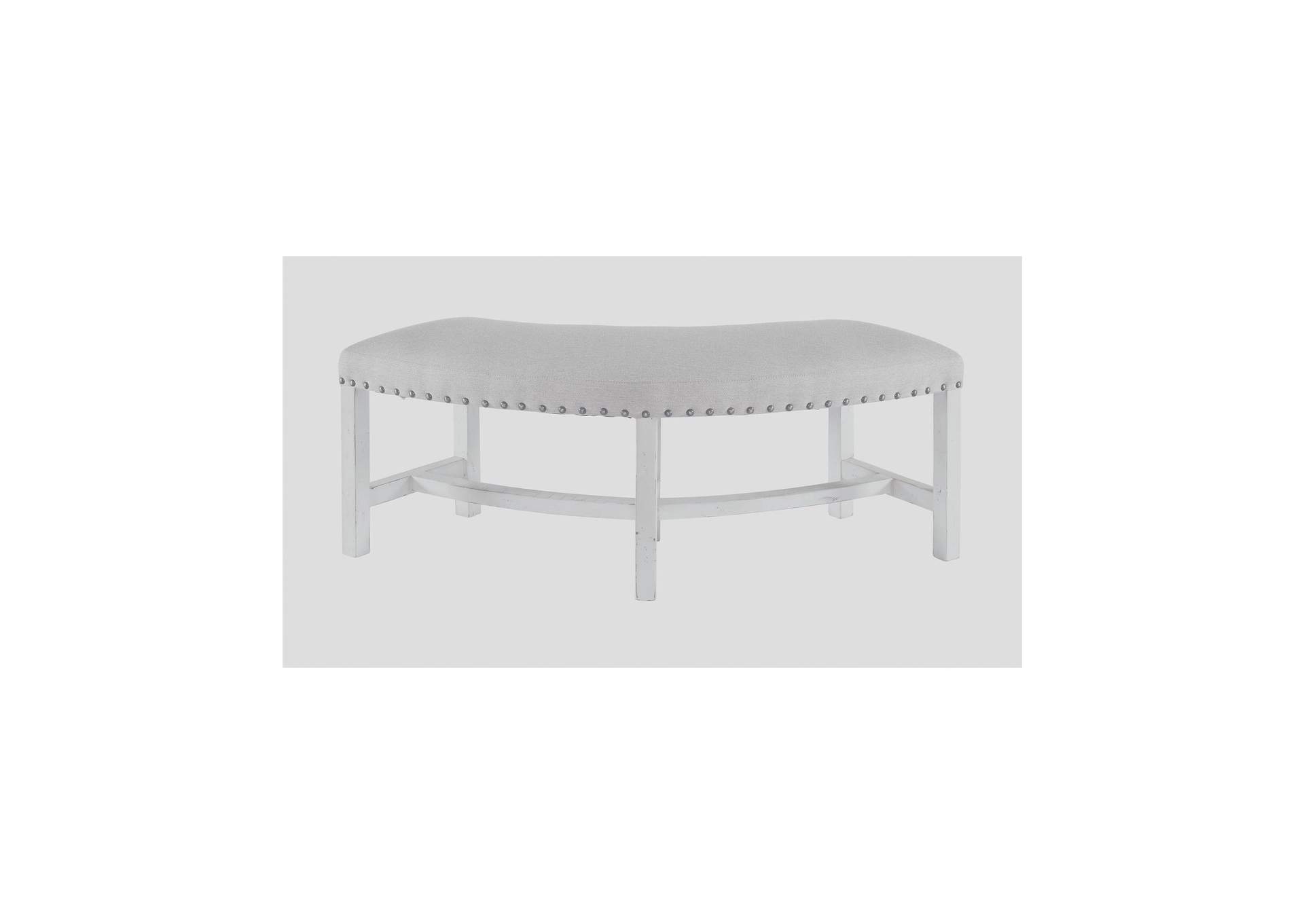 Condesa White Round Bench image 9