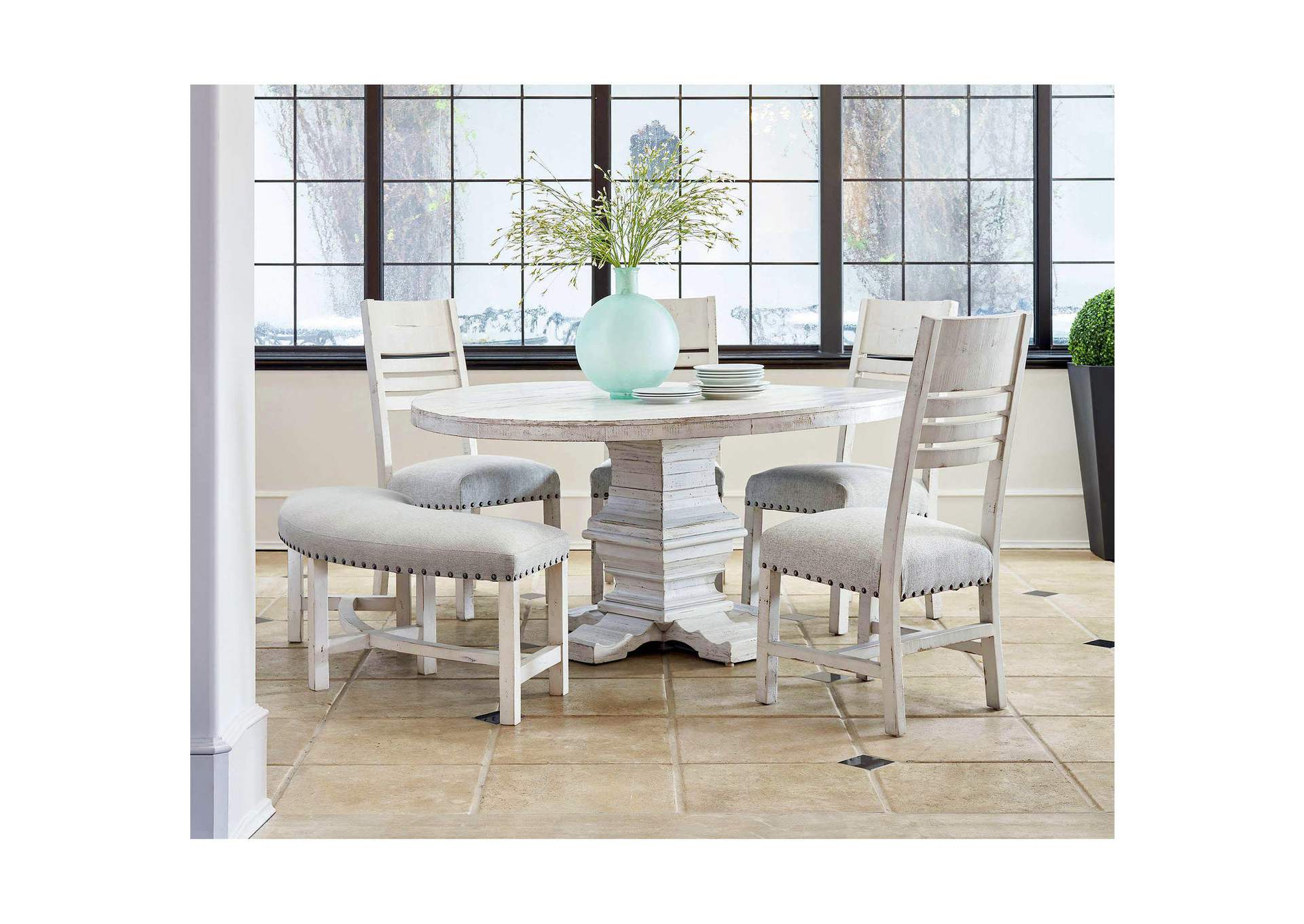 Condesa White Wooden Back Side Chair 2 Per Pack image 1