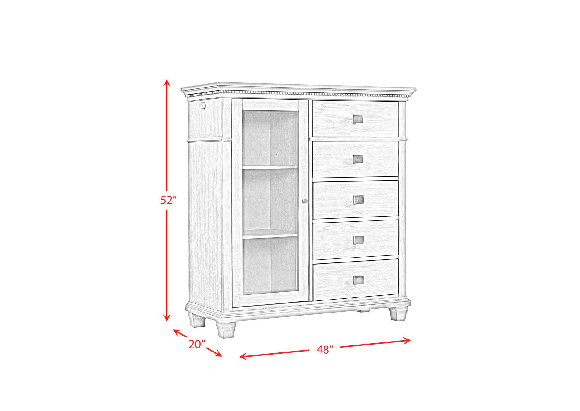 Crawford Gentlemen Chest Grey image 7