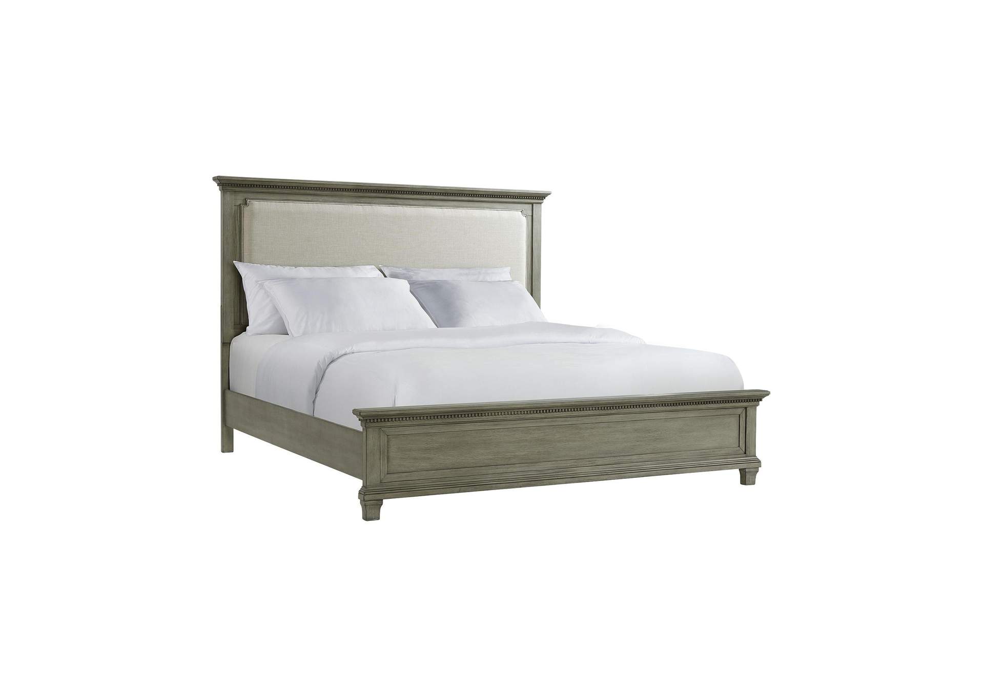 Crawford King Bed Grey image 8