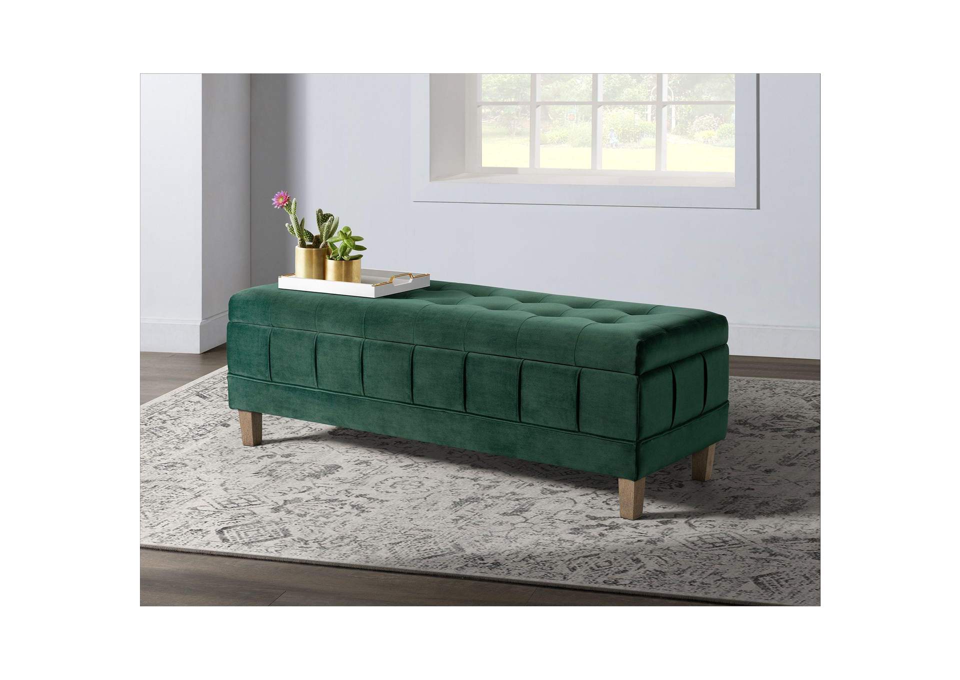 Crosby Bench Royale Evergreen image 1