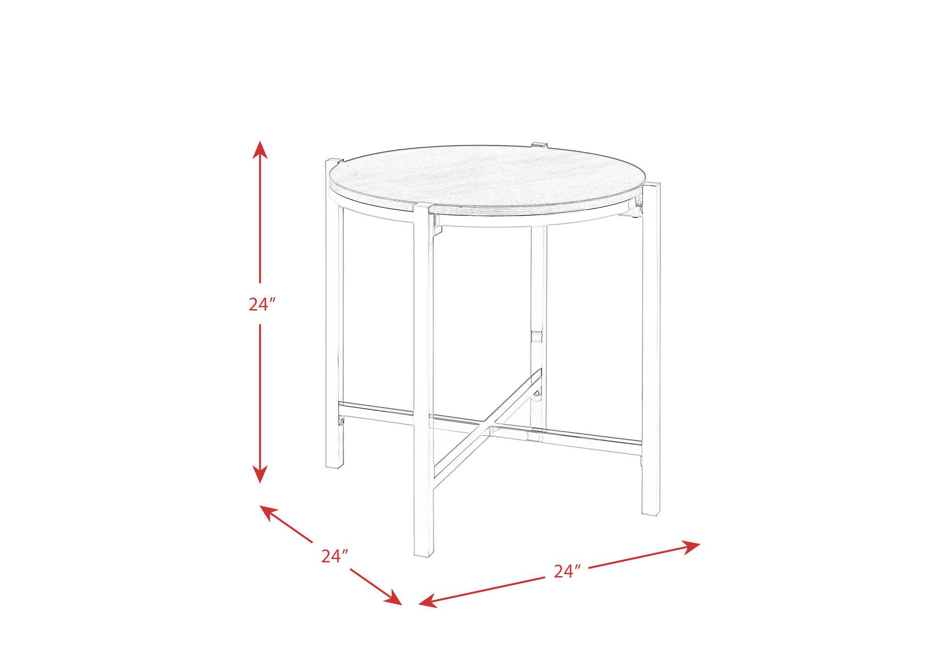 Cybill C - 1107 - 3 Piece Three Table Cocktail Set