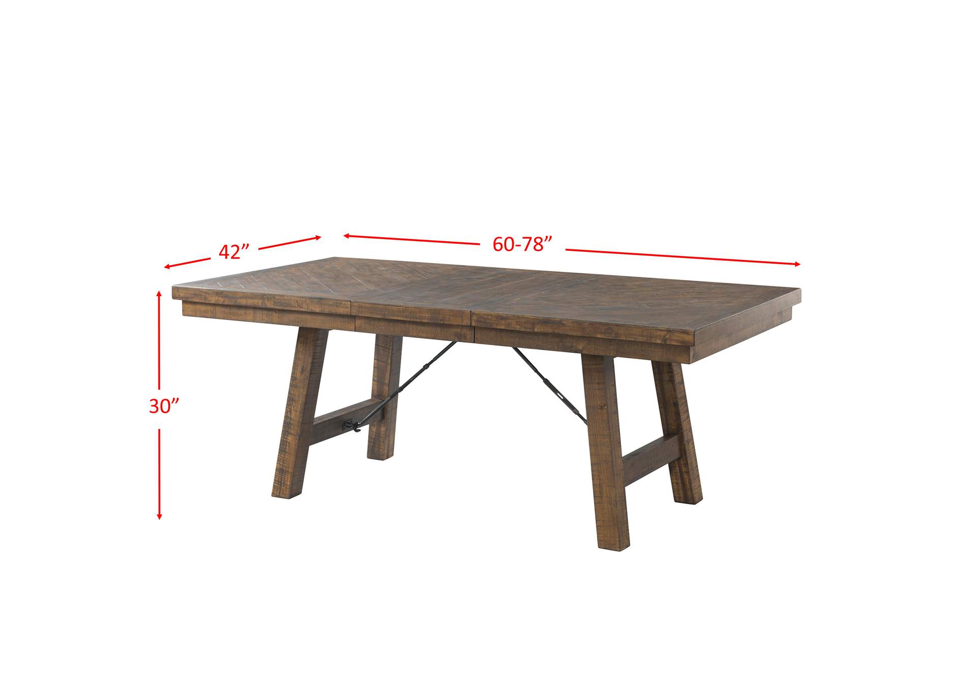Jax 5 Piece Dining Set - Table 4 Ladder Side Chairs
