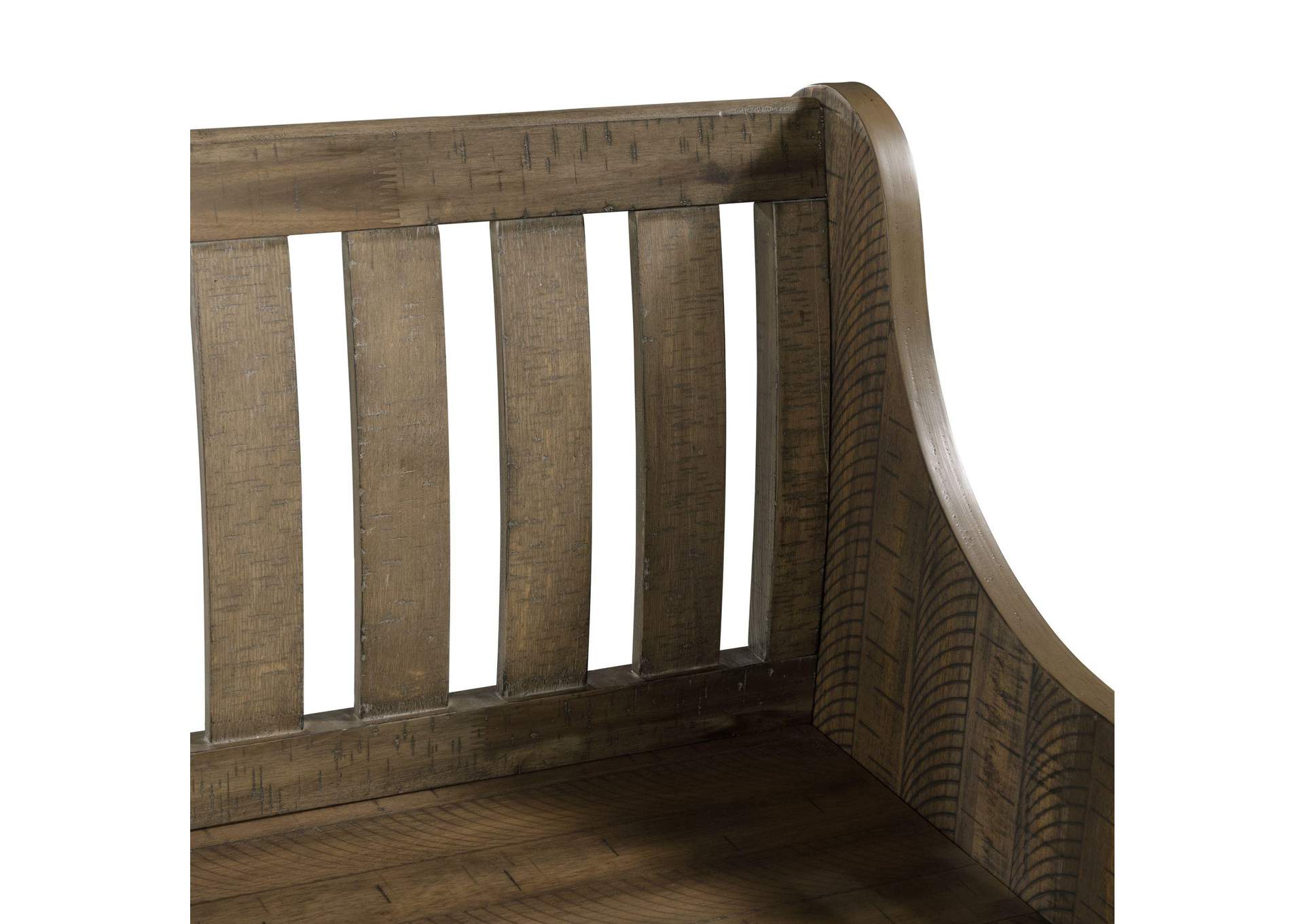 Stone Pew Bench Gray Finish image 7