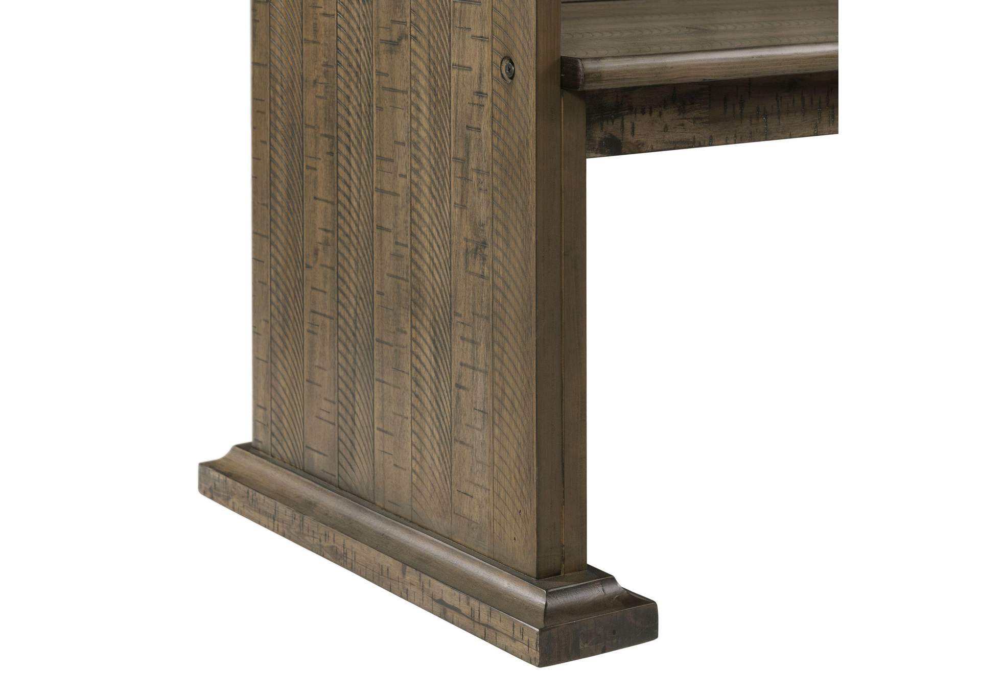 Stone Pew Bench Gray Finish image 10