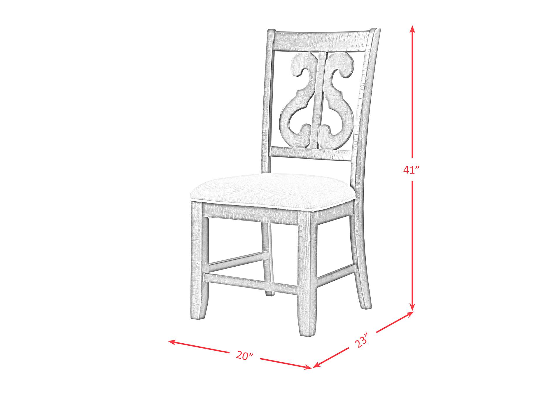 Stone Round 7 Piece Dining Set - Round Table 6 Chairs