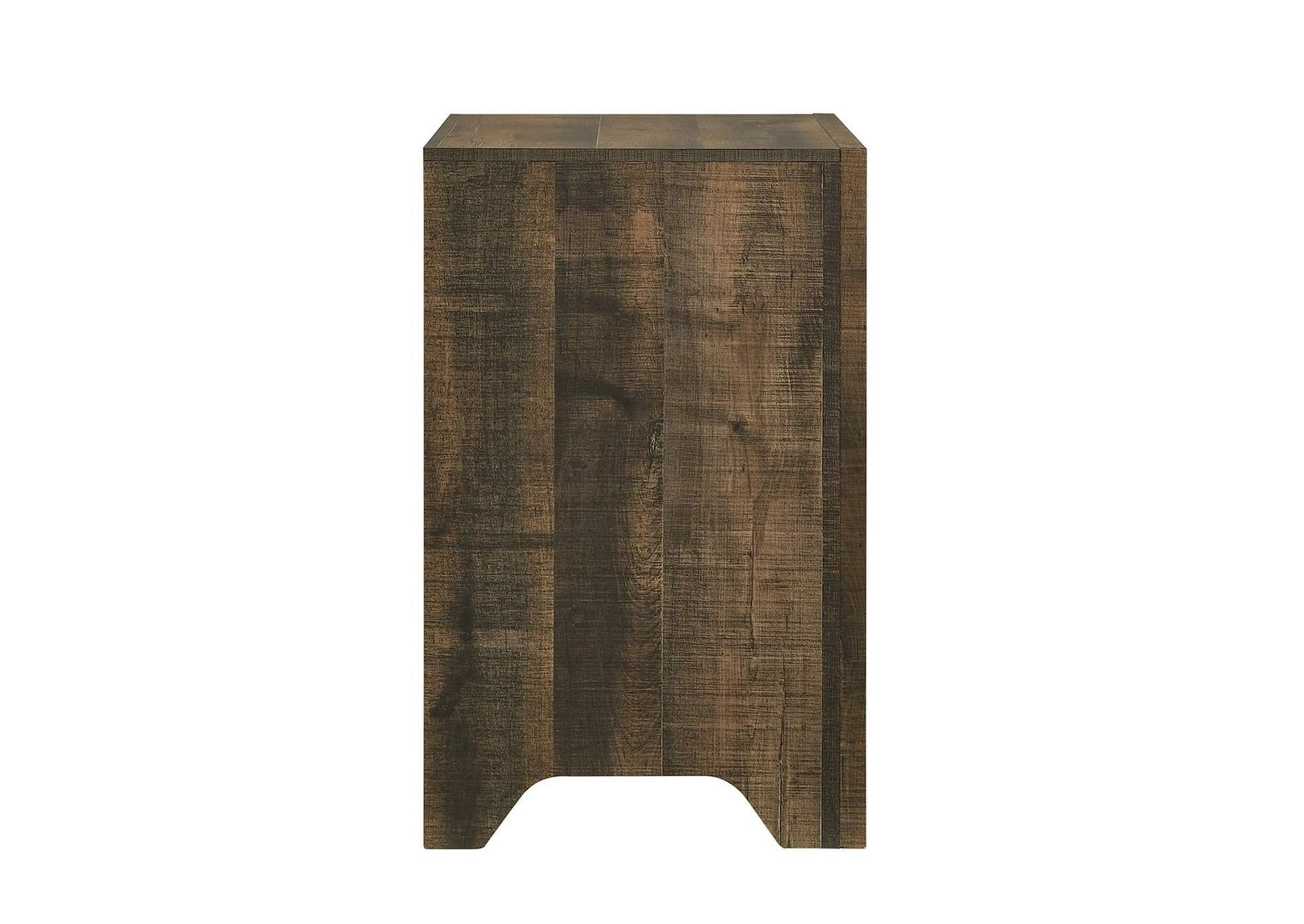 Dallas Nightstand Rustic Brown image 9