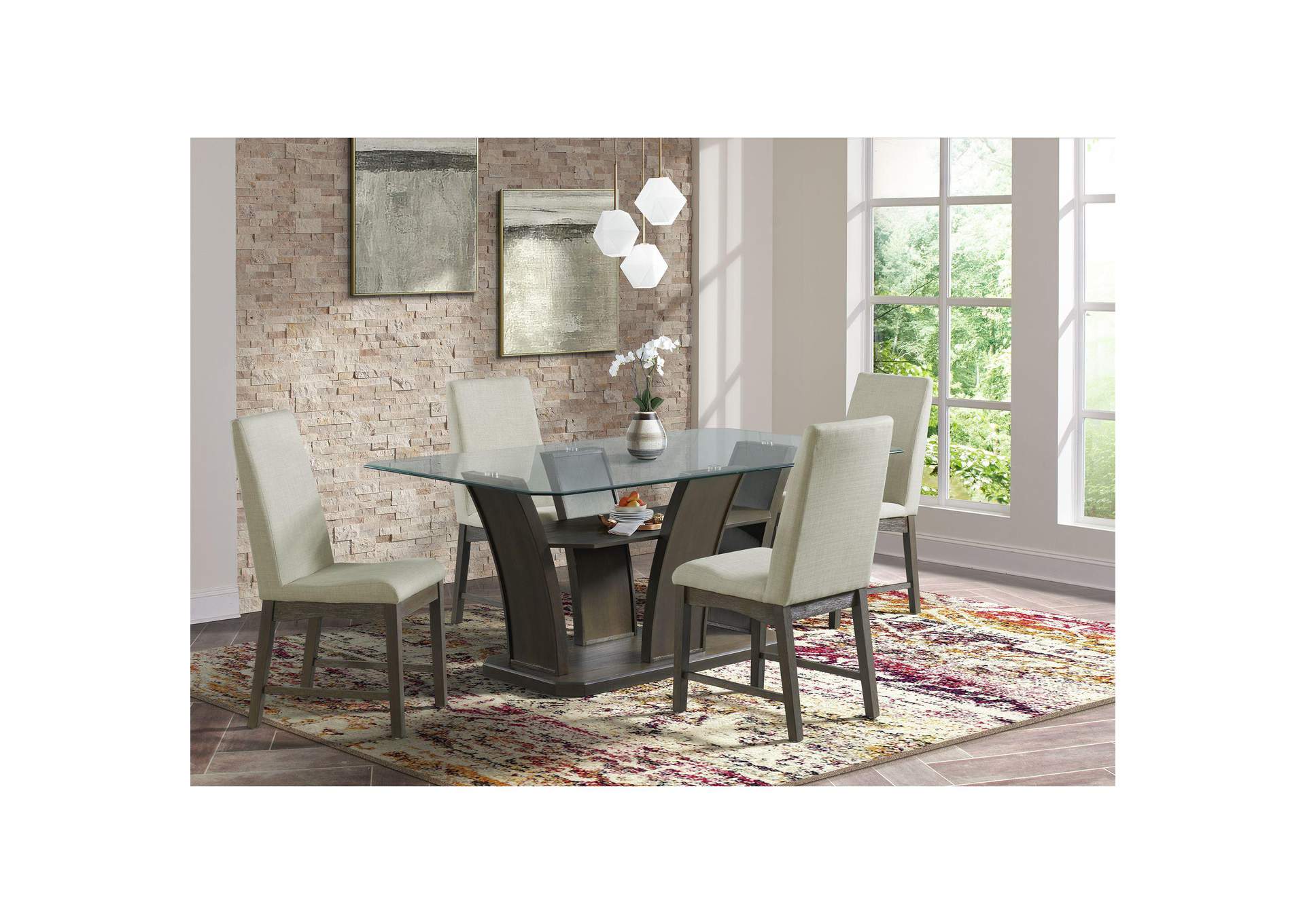 Dapper Rectangular Standard Dining Table In Walnut image 1