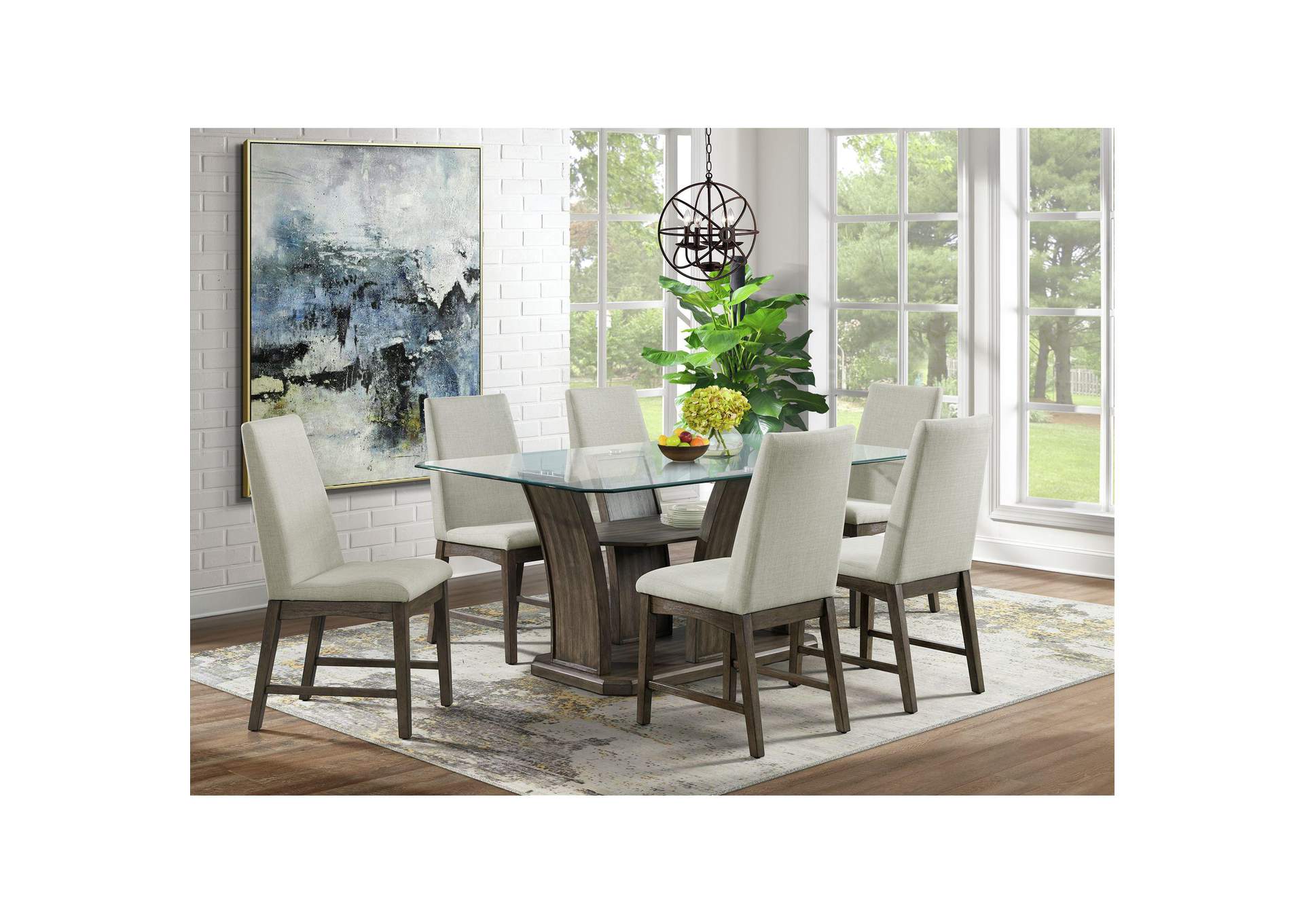 Dapper Grey Rectangular Dining Table image 1