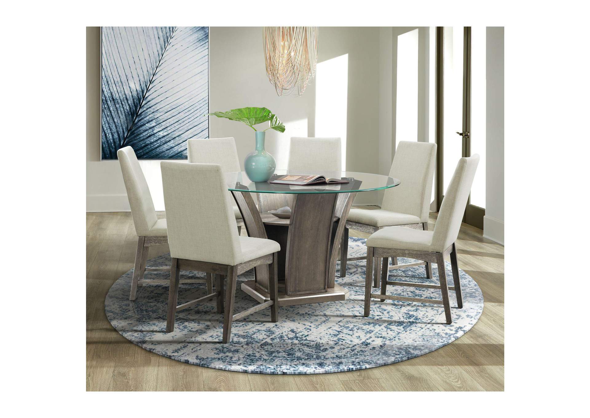 Dapper Dining Side Chair Grey Finish Two Per Carton image 1