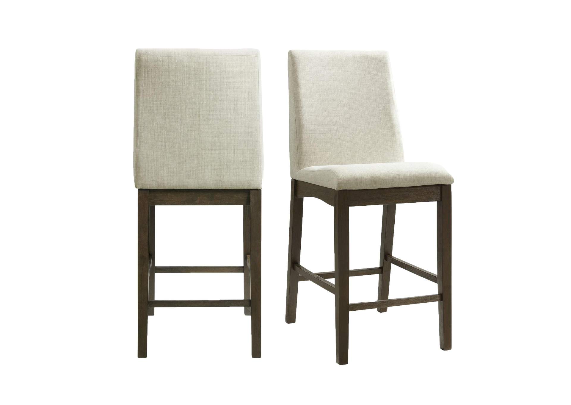 Dapper Counter Side Chair Walnut Finish Two Per Carton image 3