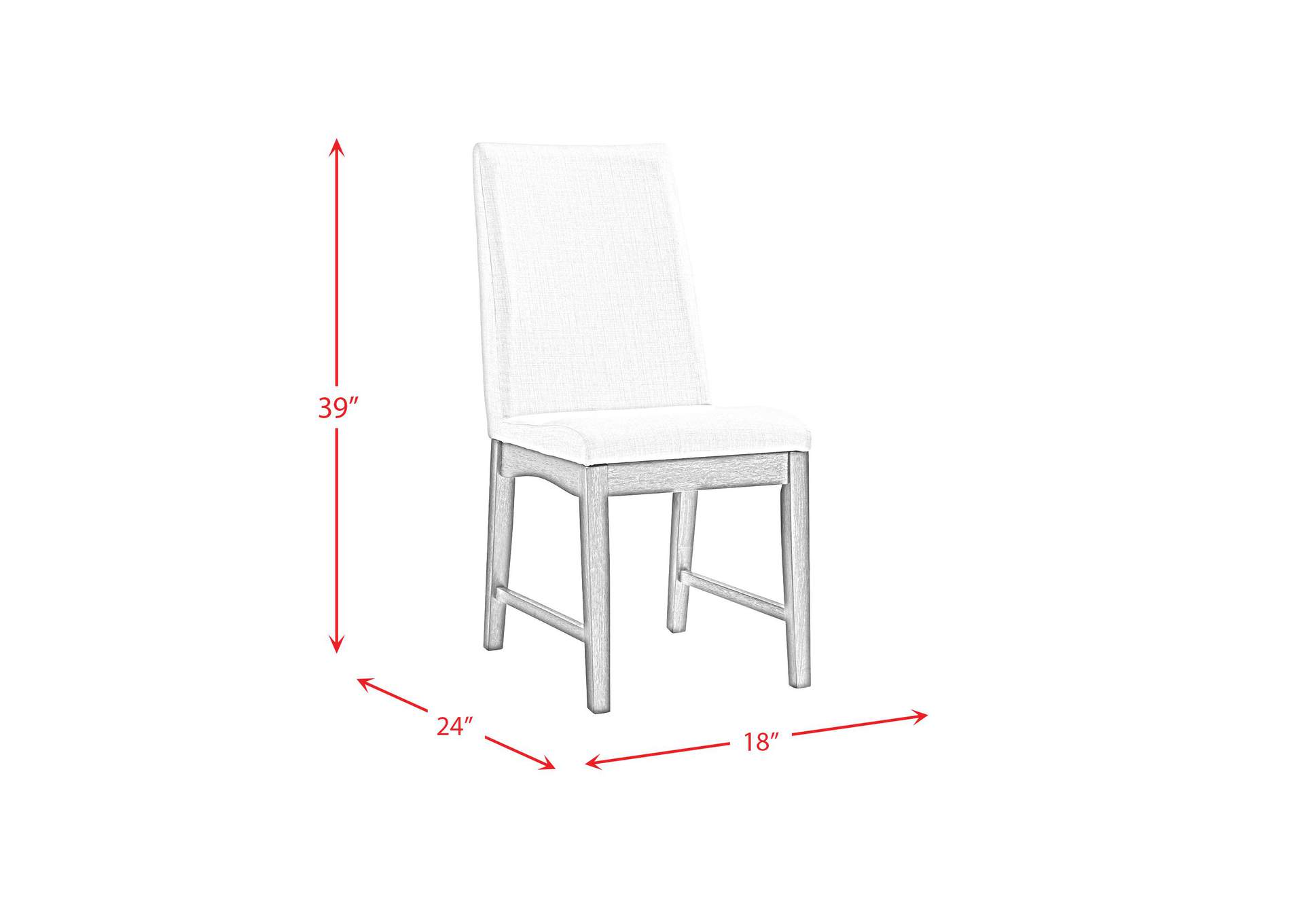 Dapper Dining Side Chair Grey Finish Two Per Carton image 7