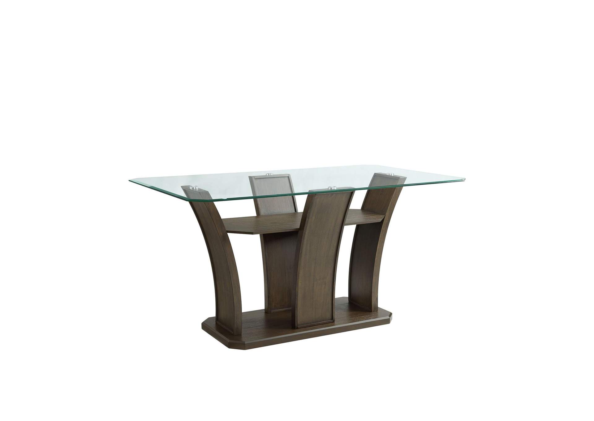 Dapper Rectangular Counter Dining Table In Walnut image 7