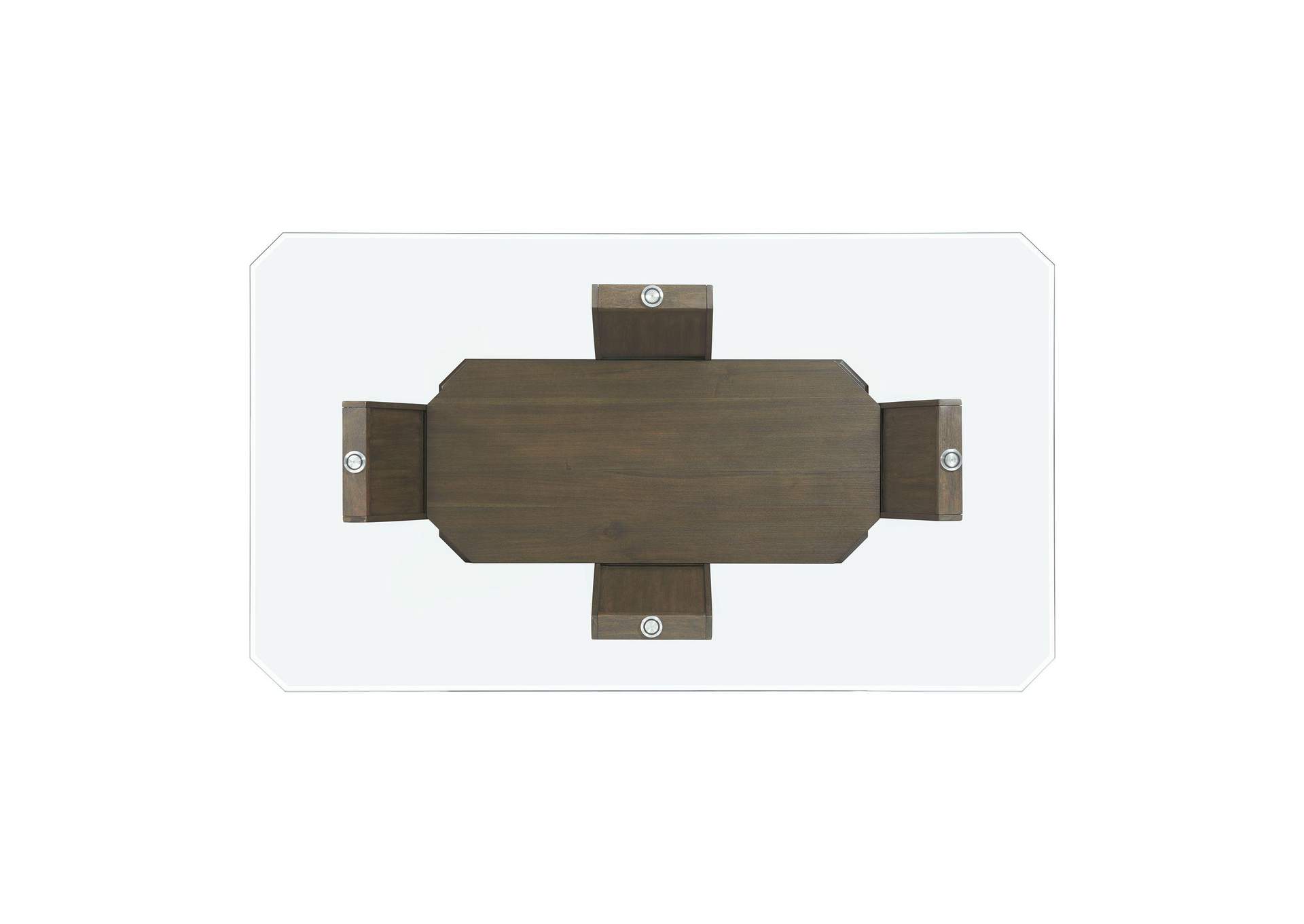 Dapper Rectangular Standard Dining Table In Walnut image 5