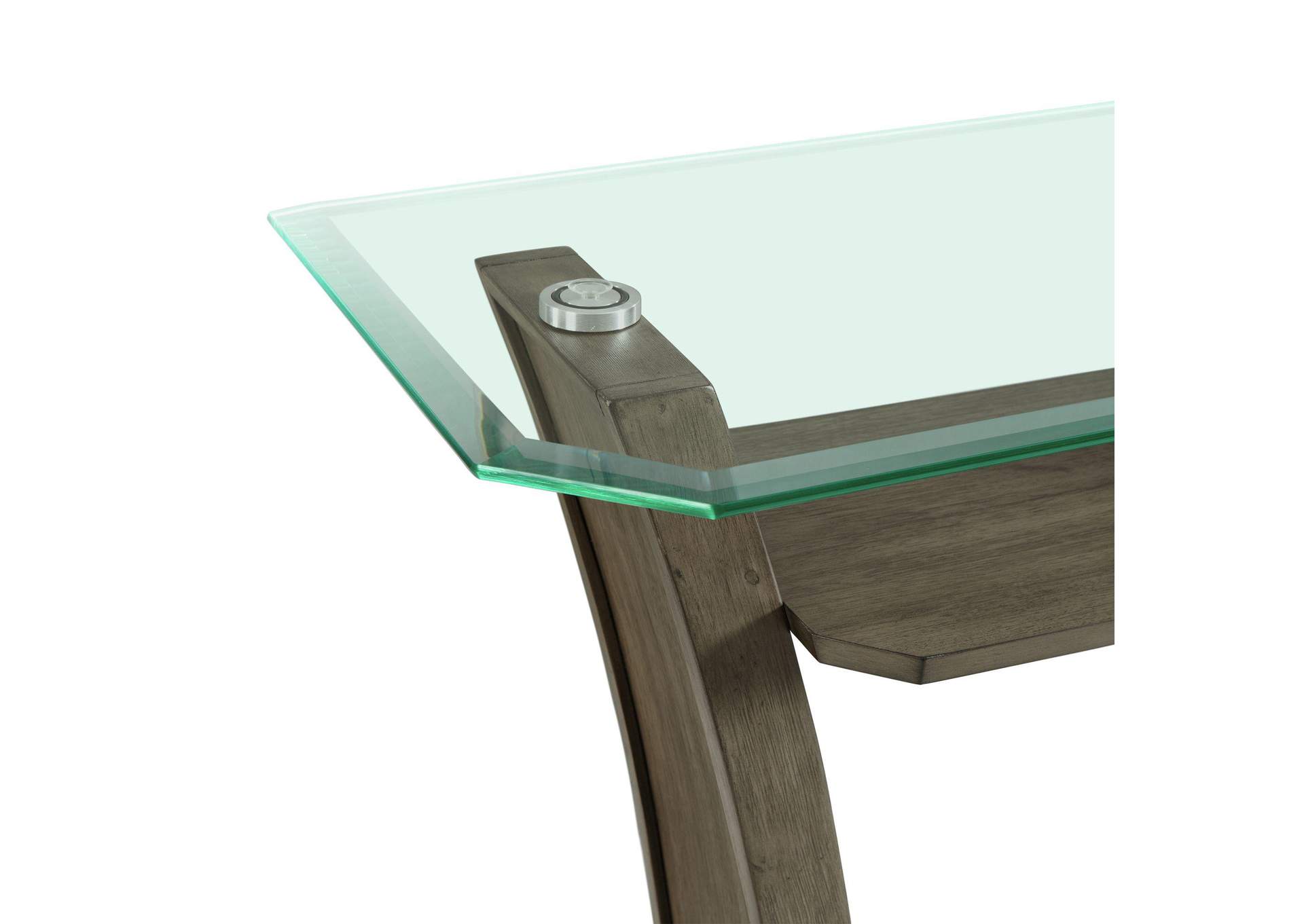 Dapper Rectangular Sofa Table Grey image 3